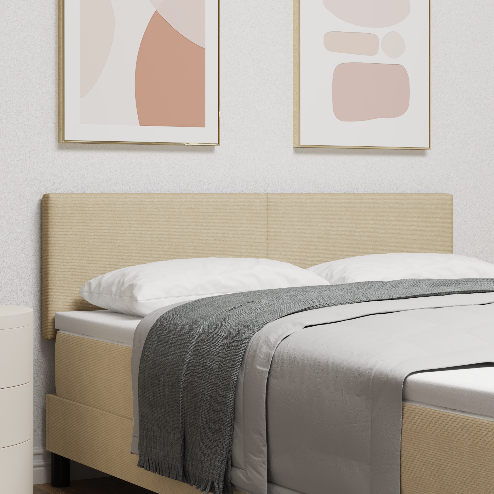 Vidaxl Led Kopfteil Einfaches Design Lichtgrün Grau 72 Cm Cordstoff vidaXL - Bild 49 von 60