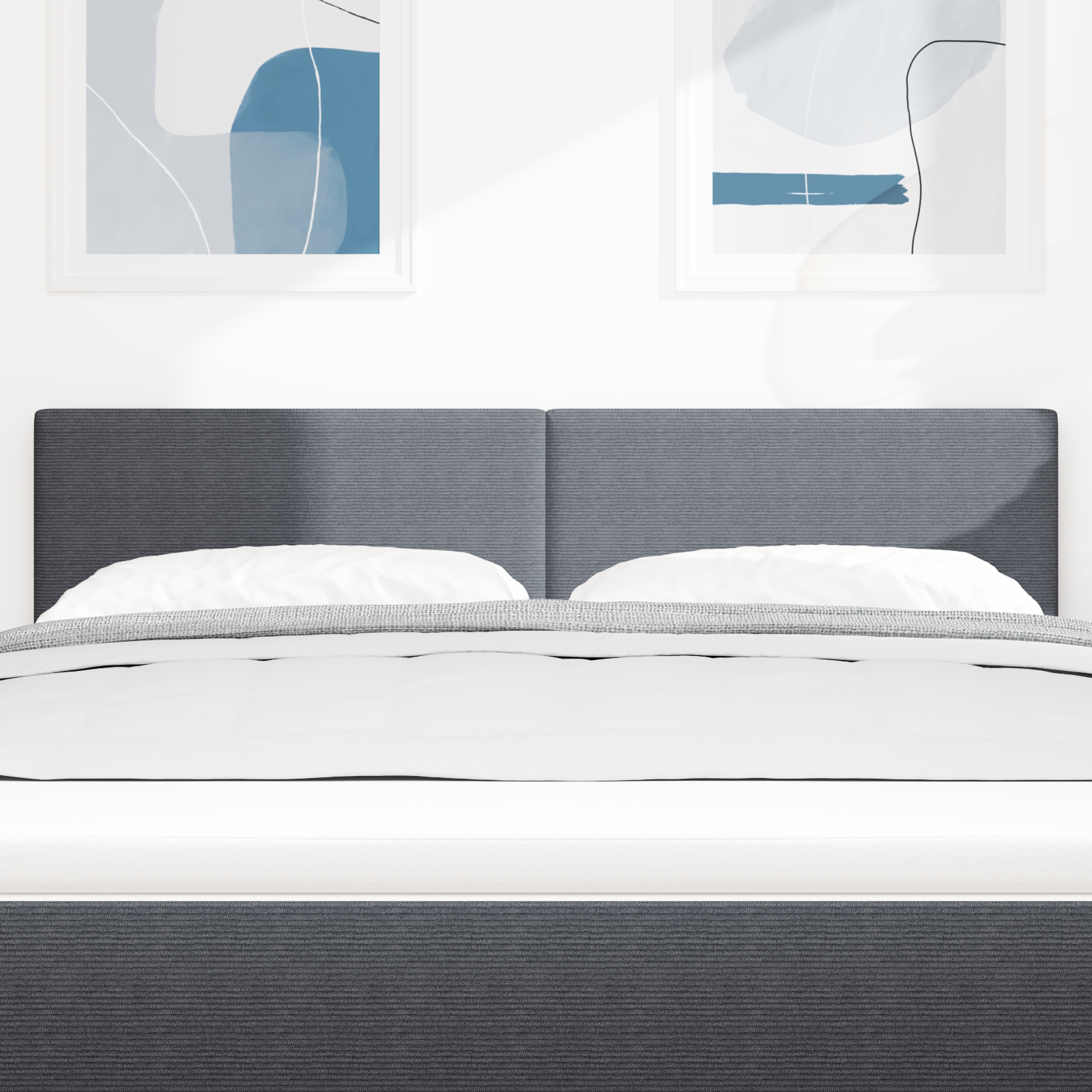 Vidaxl Led Kopfteil Einfaches Design Lichtgrün Grau 72 Cm Cordstoff vidaXL - Bild 28 von 60