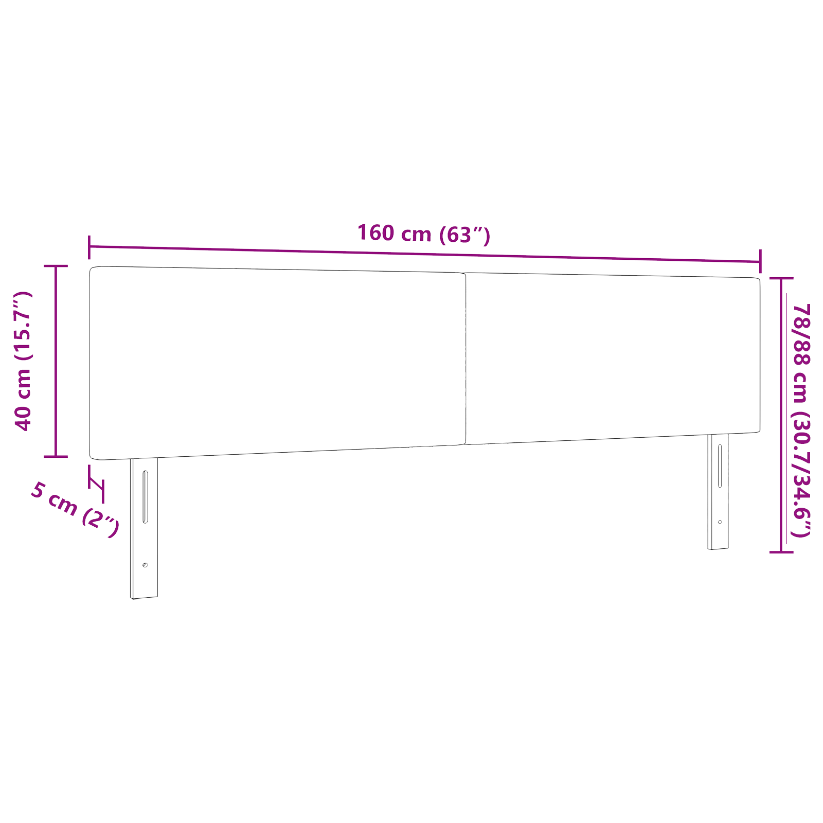 Vidaxl Led Kopfteil Einfaches Design Lichtgrün Grau 72 Cm Cordstoff vidaXL - Bild 33 von 60