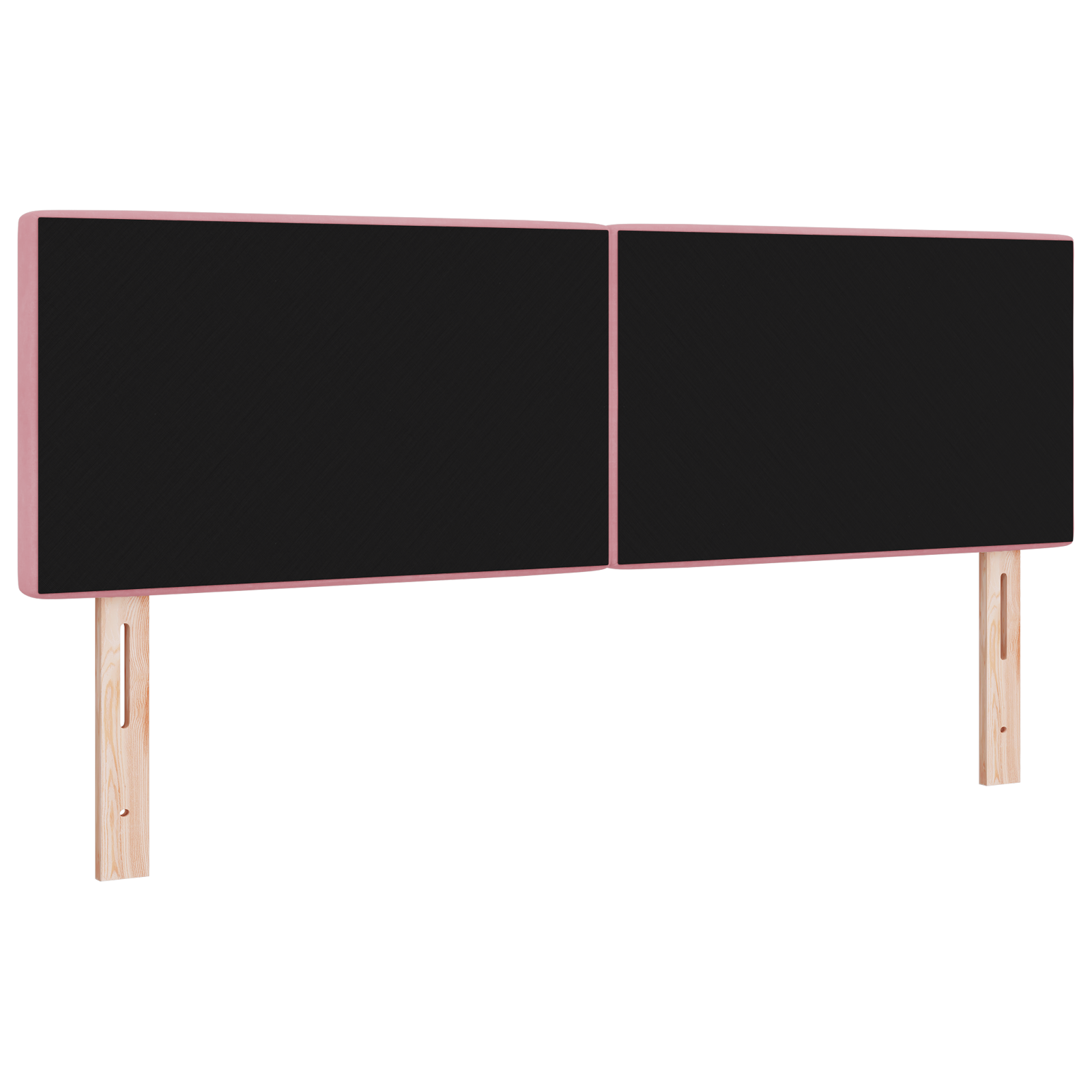 LED Headboard Crystal Button Tufted Pink 72 cm Velvet - Image 7