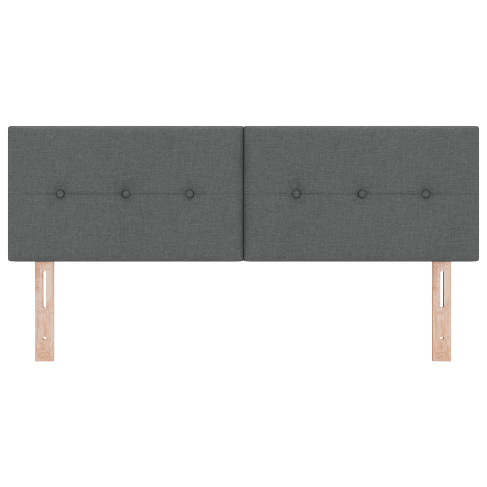 LED Hodegavl Med Knapptufting Mørkegrå 72 cm Stoff - Bilde 5