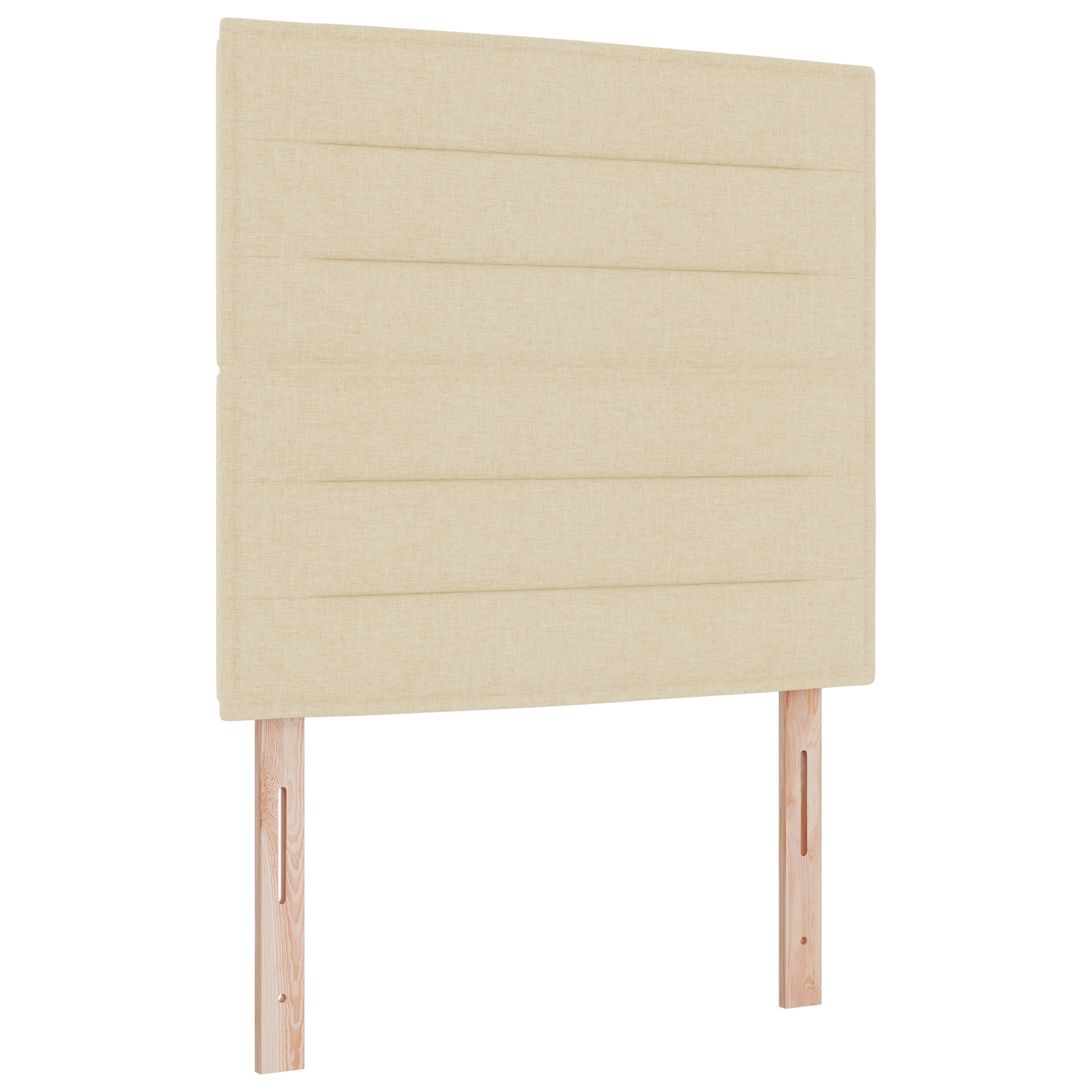 LED Headboard Lines Design Cream 80 cm Fabric - Image 2
