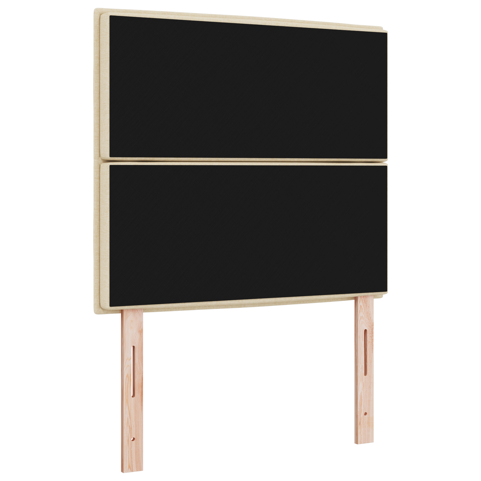 LED Headboard Lines Design Cream 80 cm Fabric - Image 7