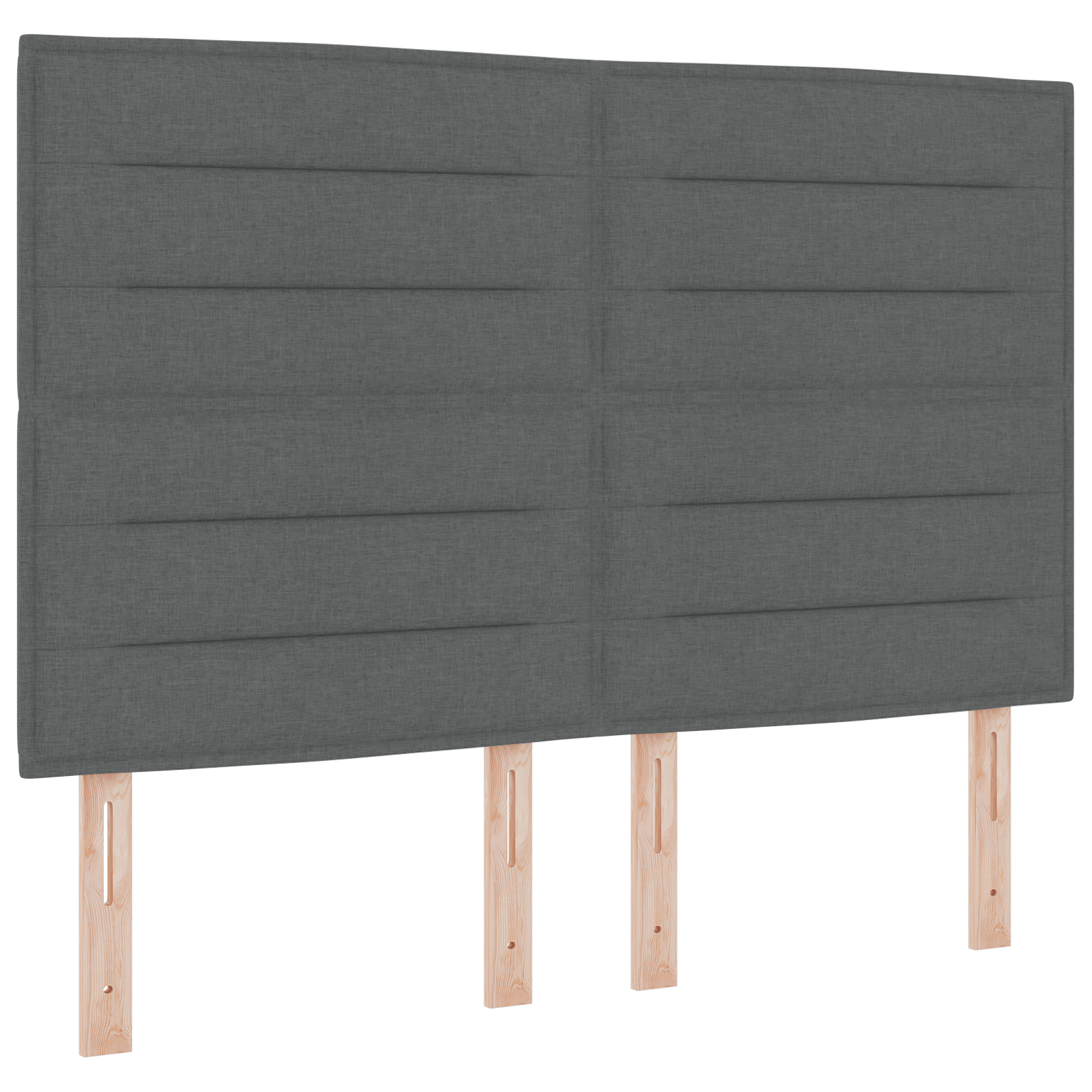 LED Headboard Lines Design Dark Grey 72 cm Fabric - Image 2