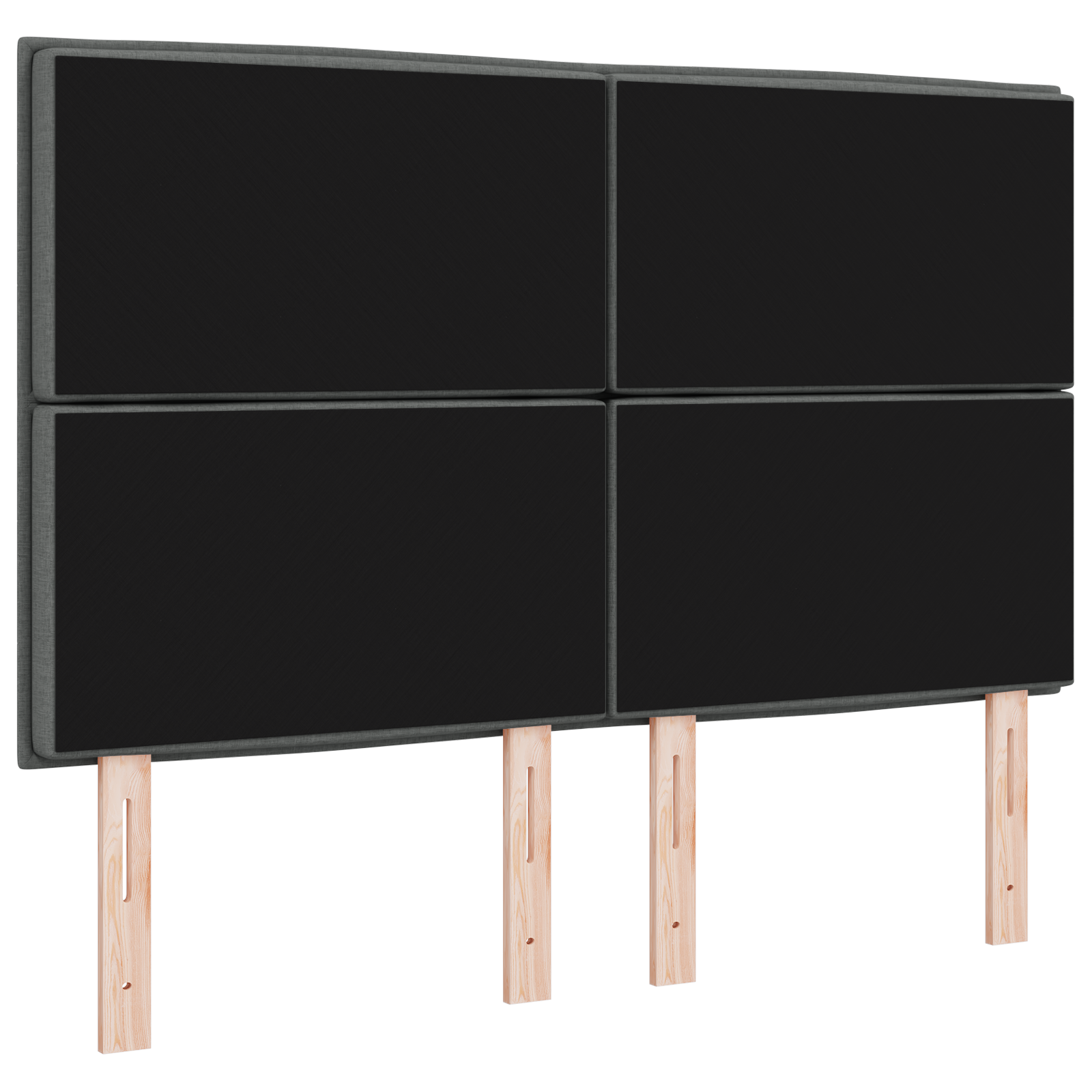 LED Headboard Lines Design Dark Grey 72 cm Fabric - Image 7