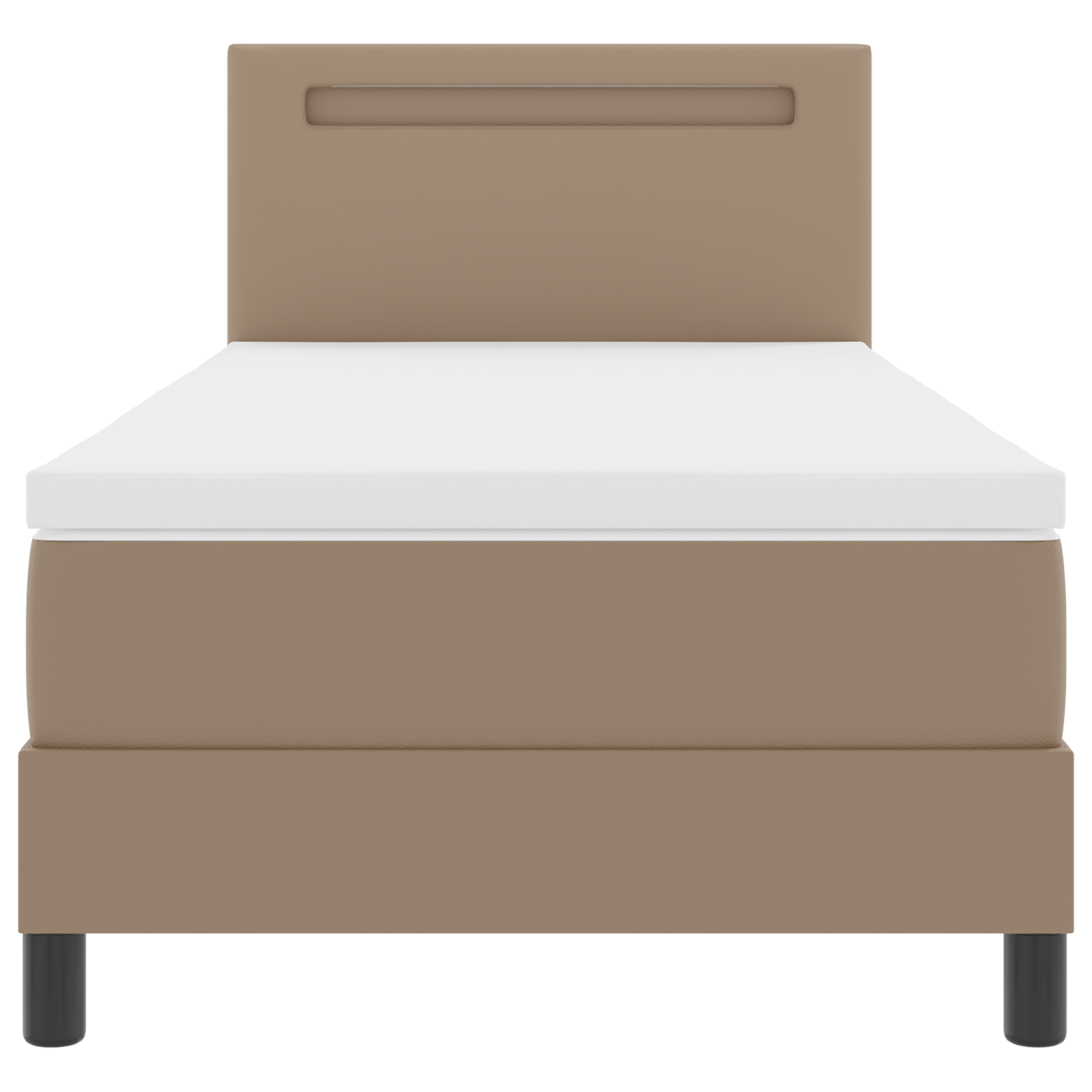 Karbi vedrumadrats madratsiga Cappuccino 90 x 190 cm Kunstnahk 8 Kõik vajalik sinu aeda ja koju! Karbi vedrumadrats madratsiga Cappuccino 90 x 190 cm Kunstnahk - Image 8