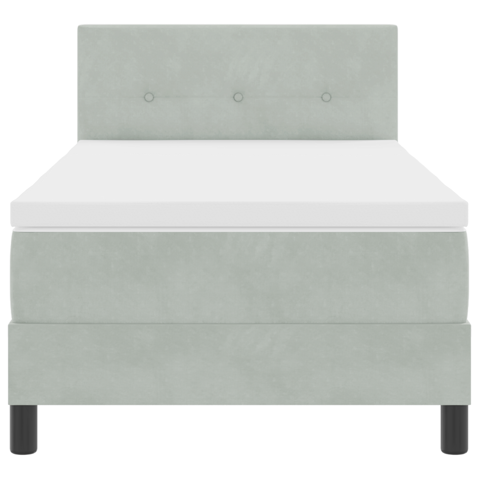 pakuotės čiužinys su čiužiniu Šviesiai pilkas 100x200 cm Aksomas - Image 7