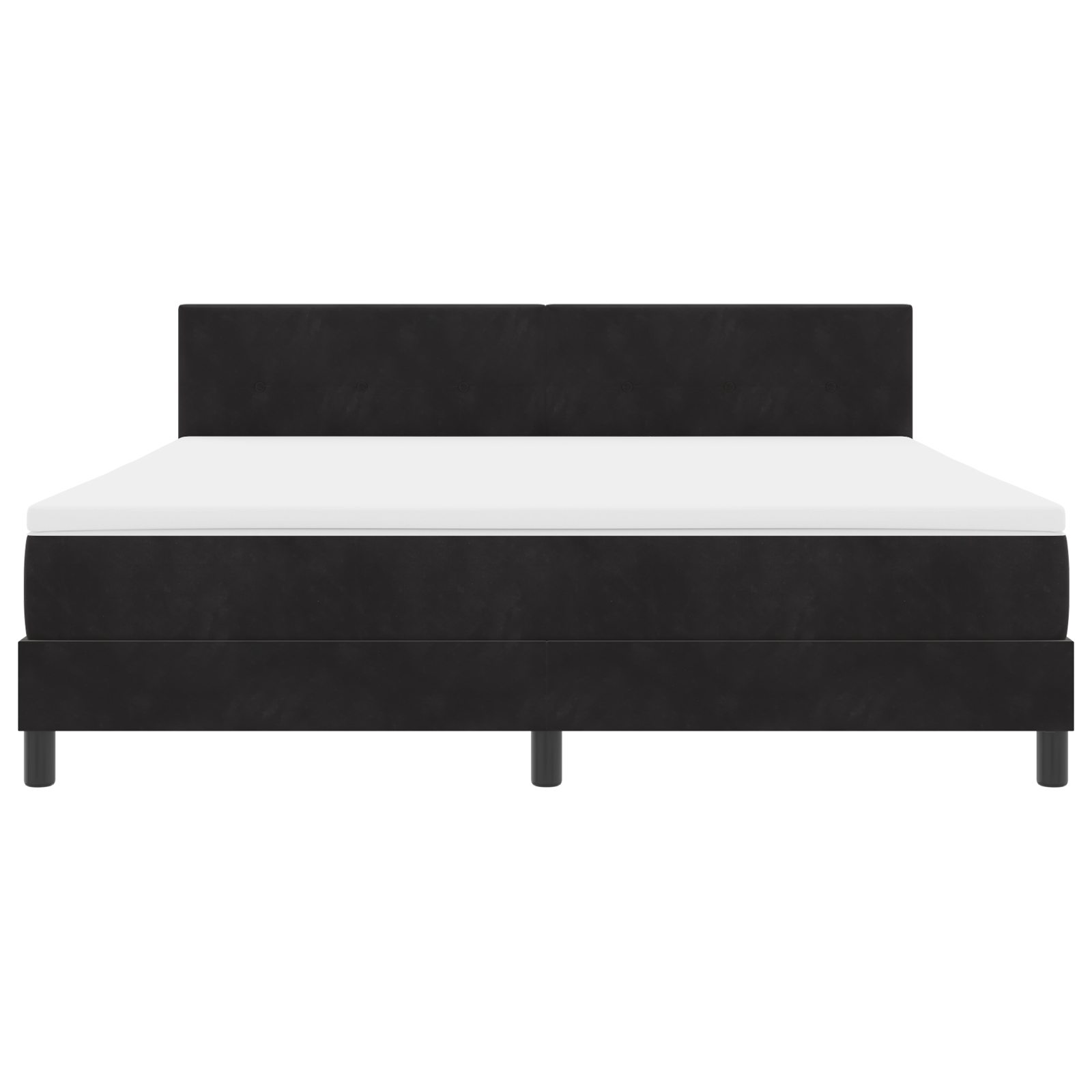 Box Spring lova su čiužiniu juoda super king velveto - Image 6