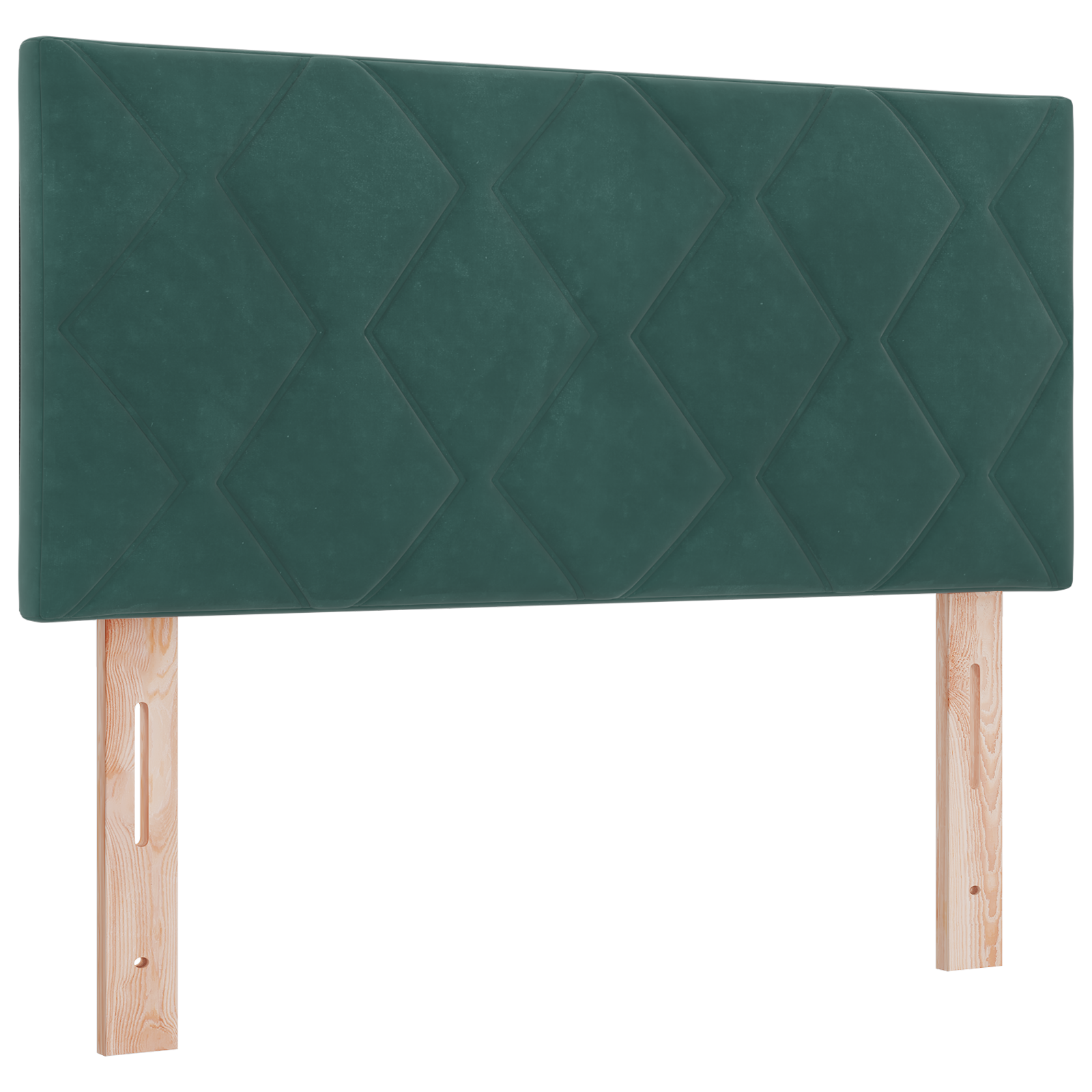 Čiužinio lova su čiužiniu Tamsiai žalia 90x200 cm Aksominė - Image 7