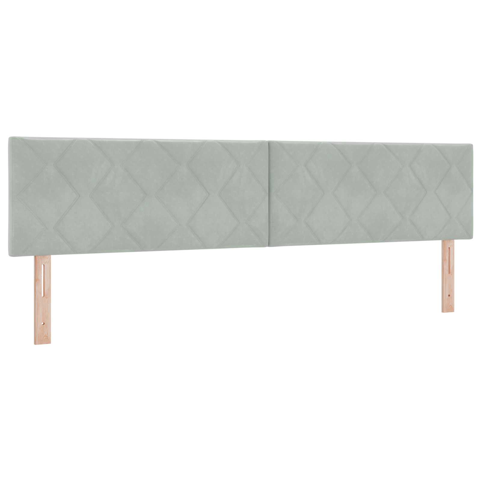 Čiužinys su apatine lova Šviesiai pilka 200x200 cm Aksomas - Image 7