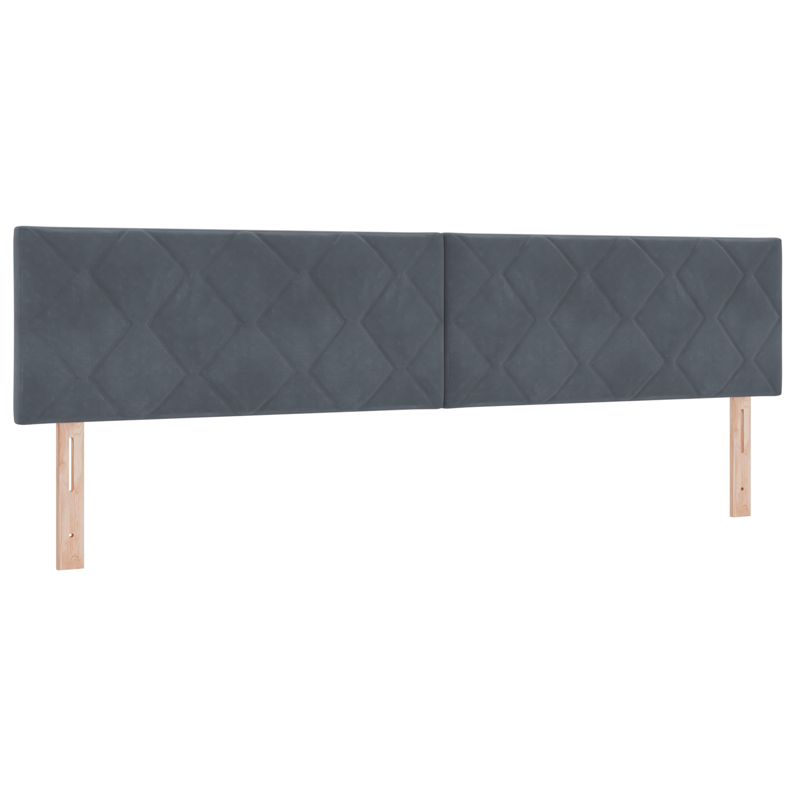 Čiužinys su lovos pagrindu Tamsiai pilkas 200x200 cm Aksomas - Image 7