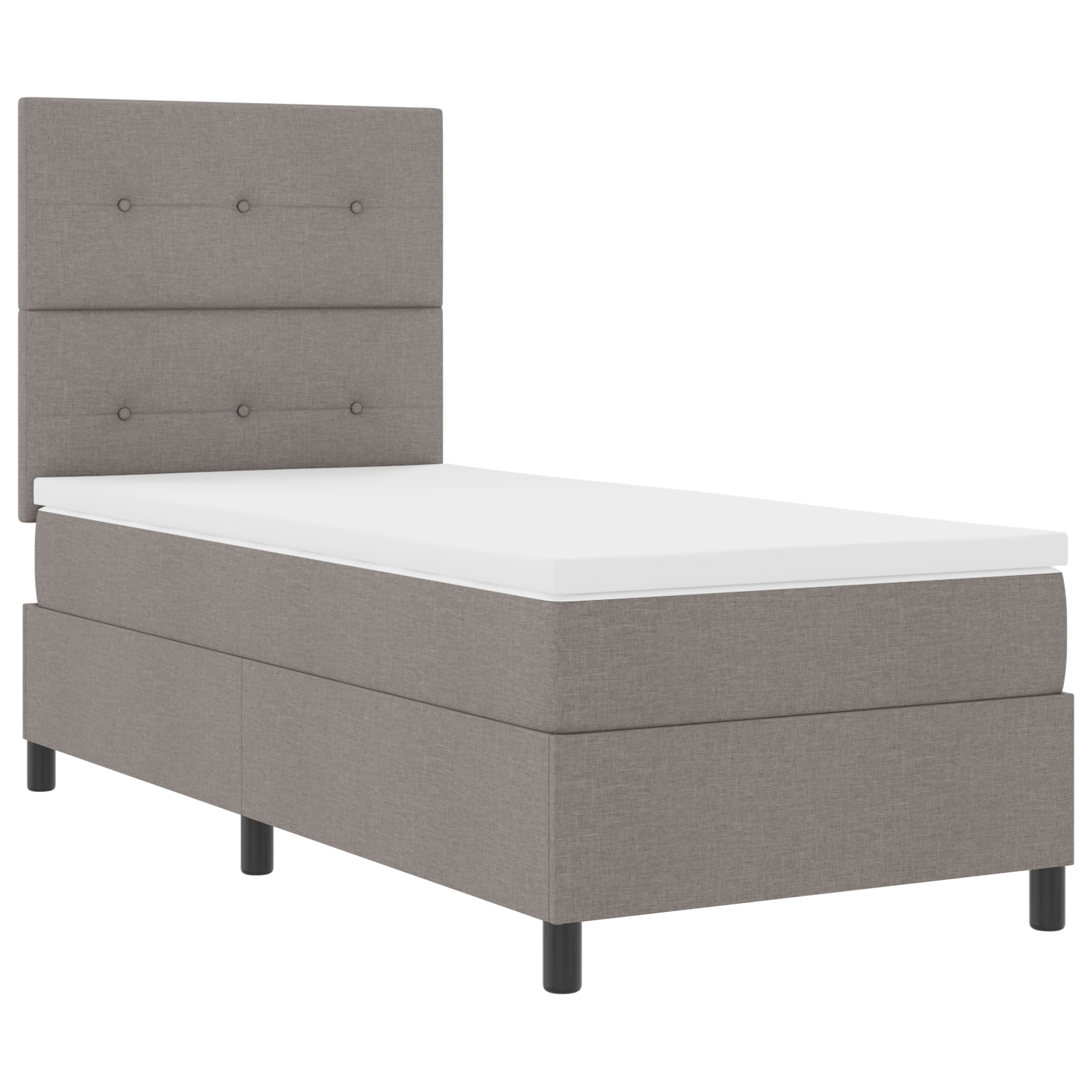 Lova su spyruoklėmis taupės 100x200 cm Audinys - Image 6