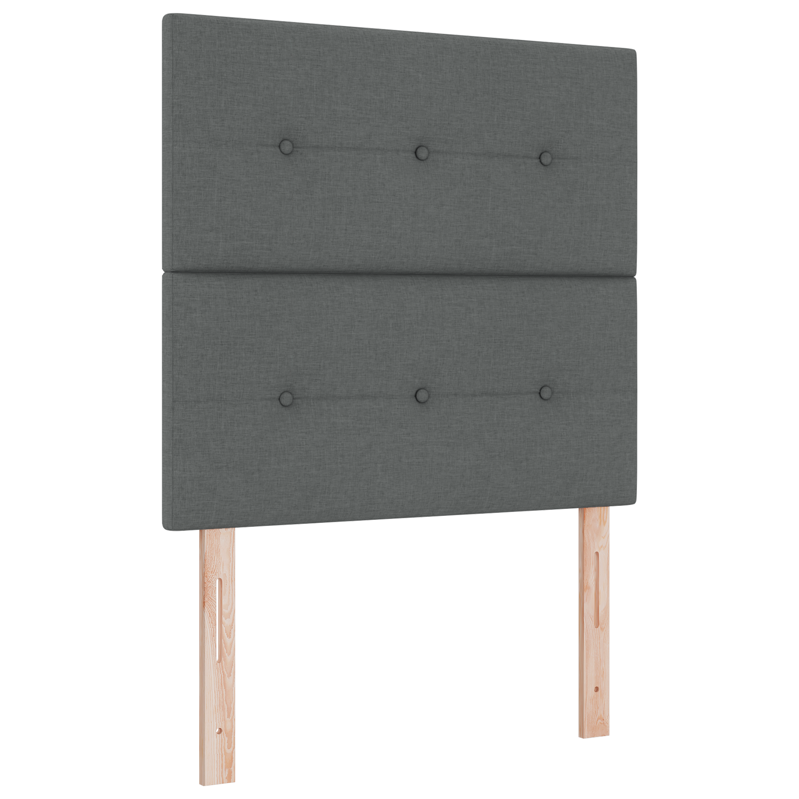 Thumbnail - vidaXL Boxspringbett mit Matratze Dunkelgrau 90x200 cm Stoff