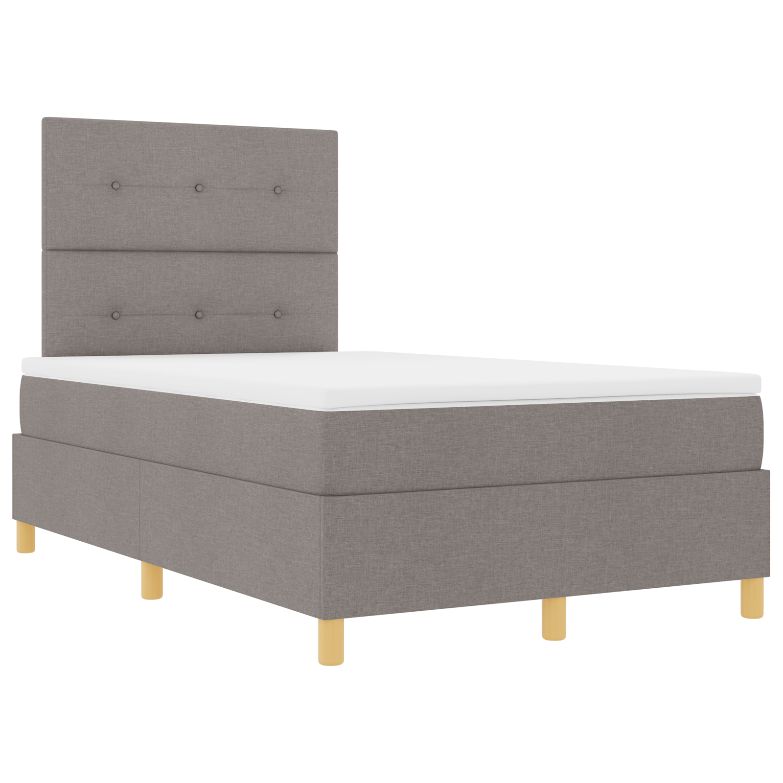 Dėžės spyruoklės lova su čiužiniu taupe 120x200 cm - Image 6