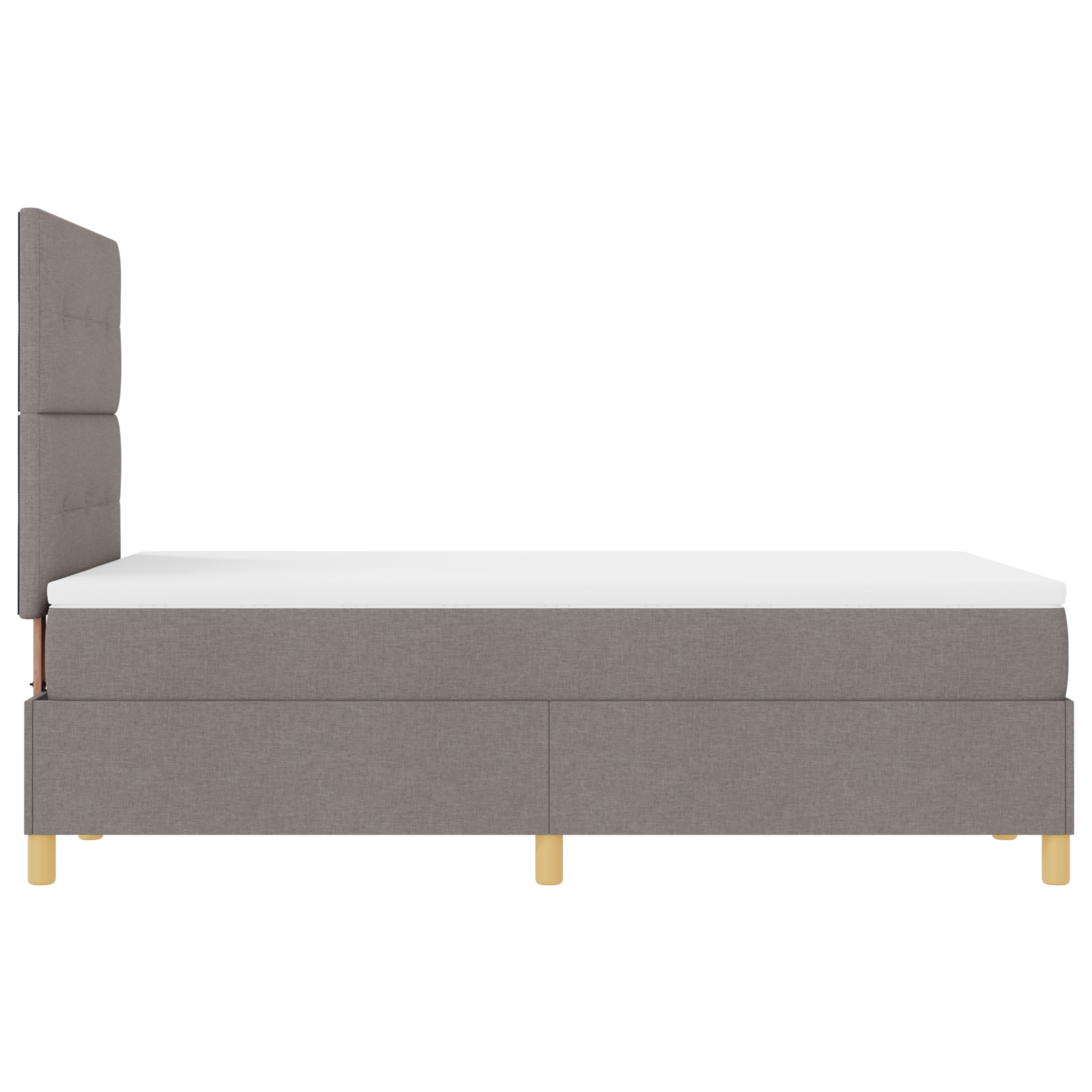 Dėžės spyruoklės lova su čiužiniu taupe 120x200 cm - Image 9