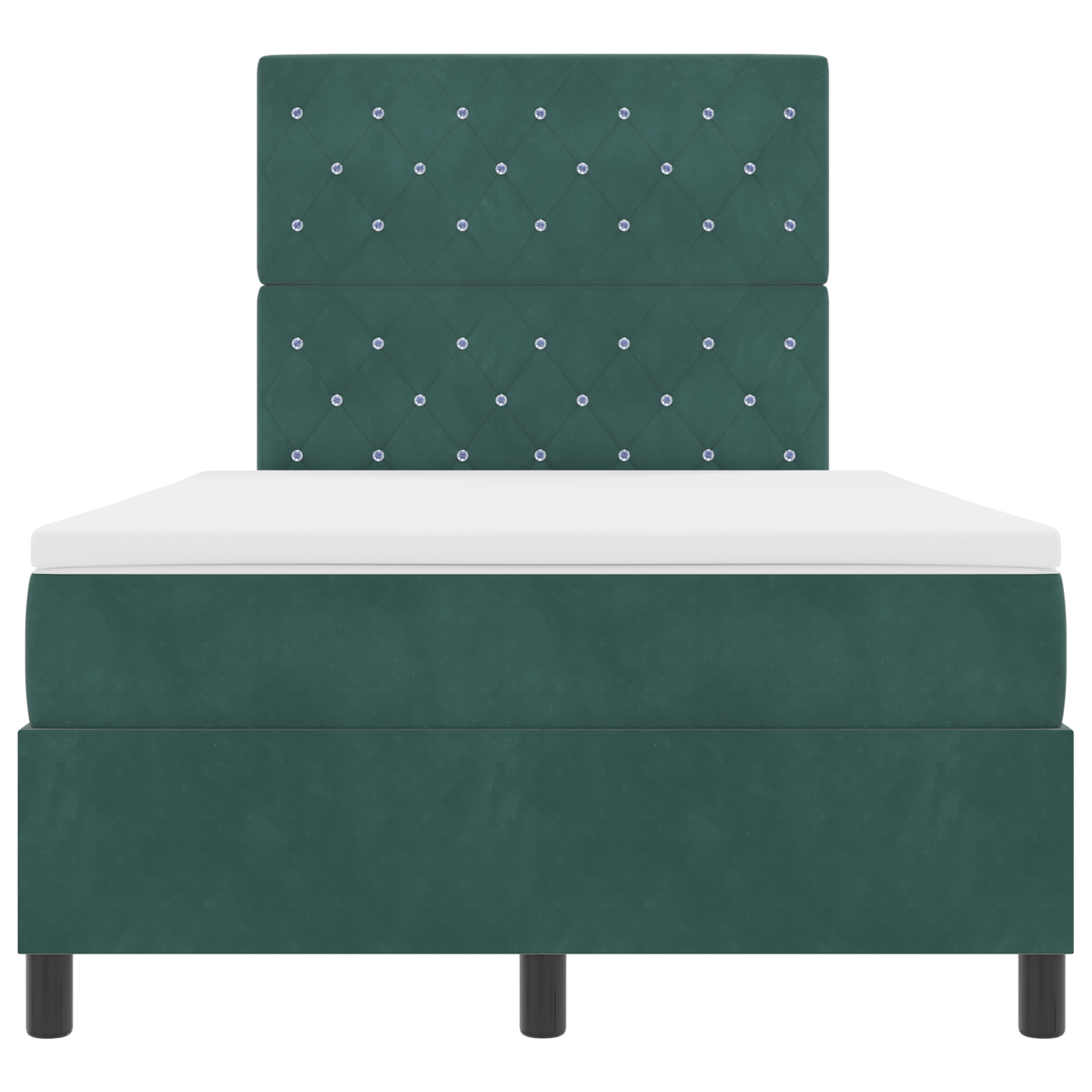 Čiužinio pagrindas su čiužiniu Tamsiai žalias 120x200 cm Aksomas - Image 8