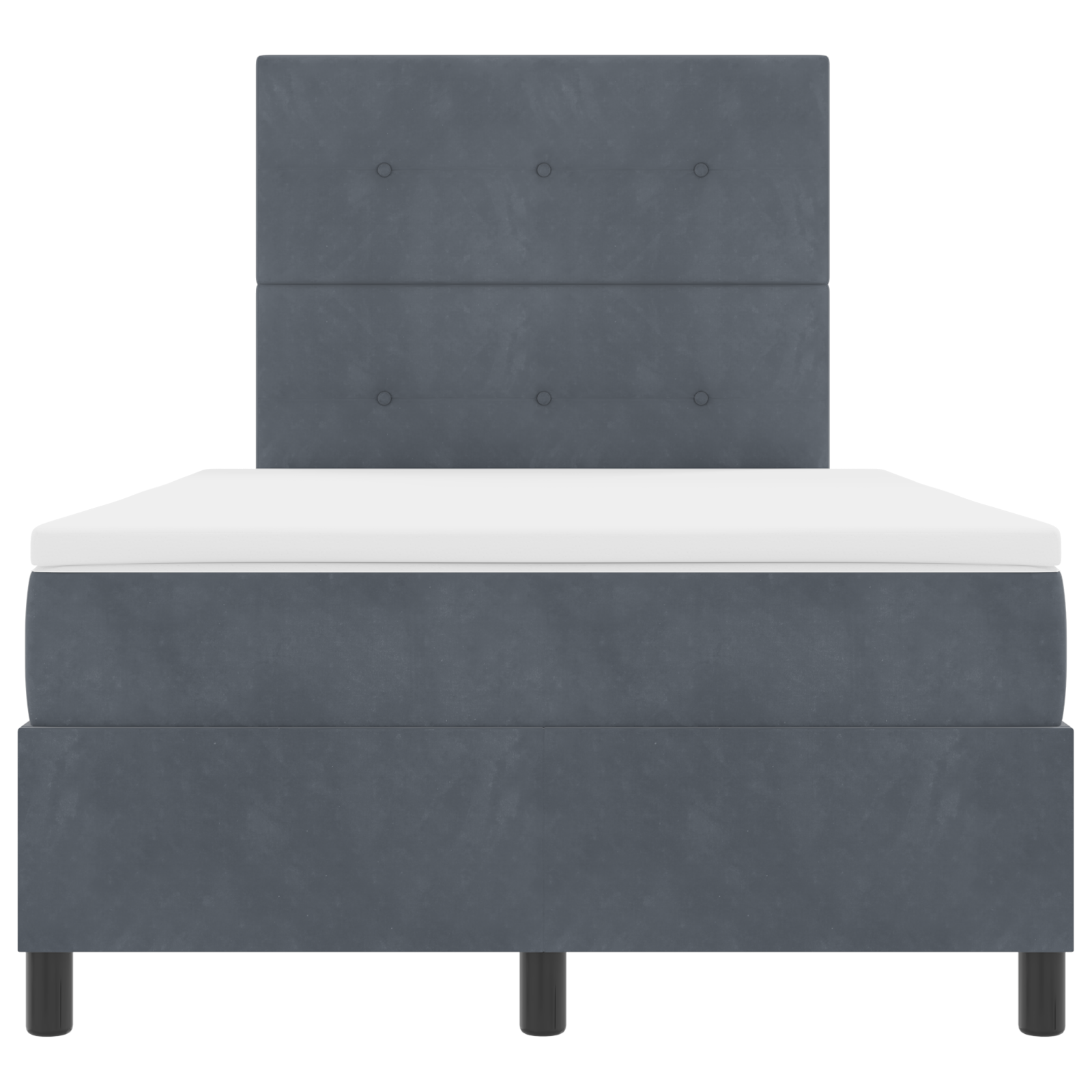 Boxspringbett mit Matratze Dunkelgrau Samt – Bild 8