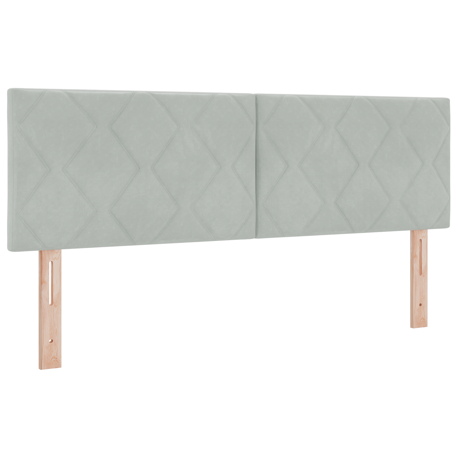 Box Spring lova su čiužiniu šviesiai pilka, 140x190 cm, aksomas - Image 6