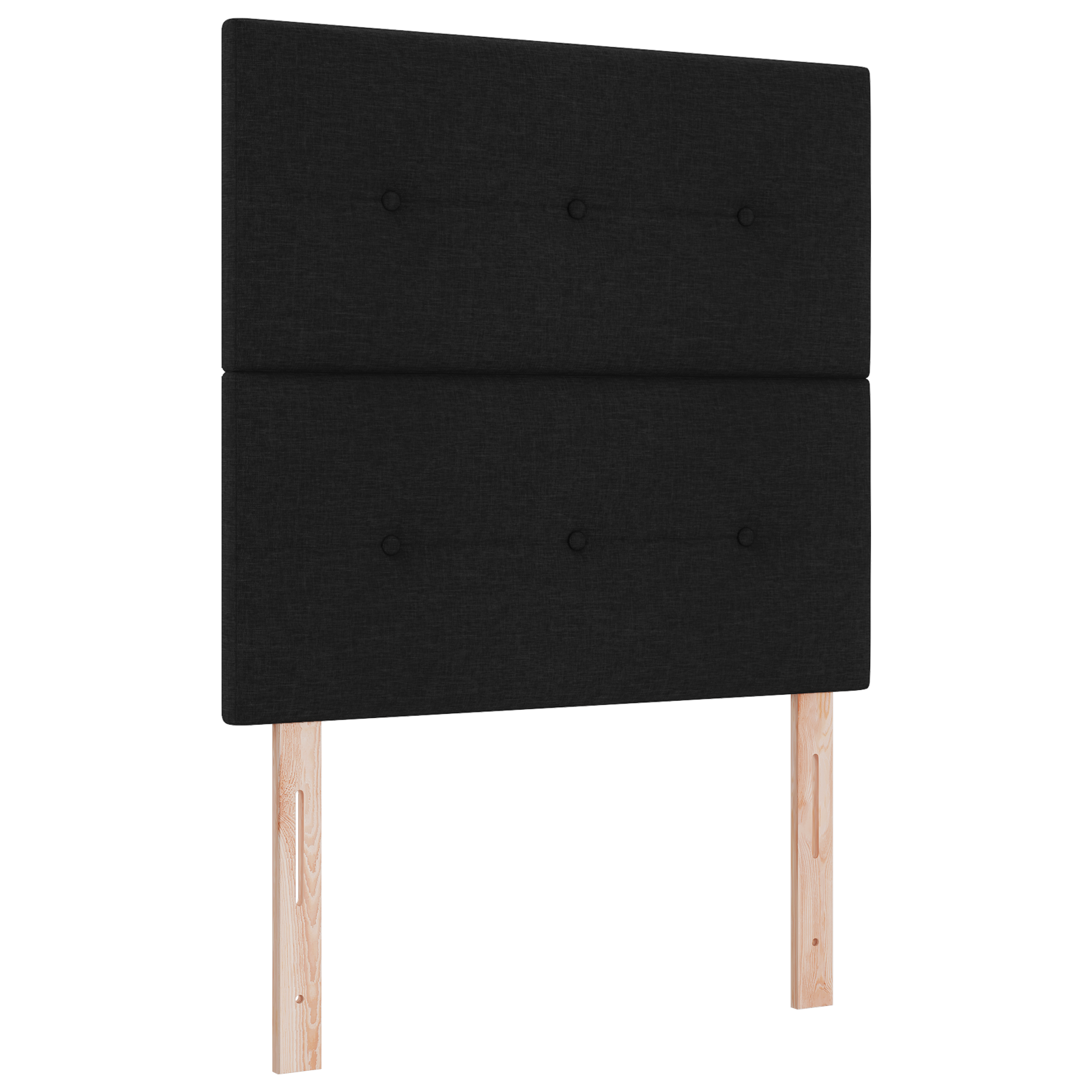 Thumbnail - vidaXL Boxspringbett mit Matratze Schwarz 80x200 cm aus Stoff