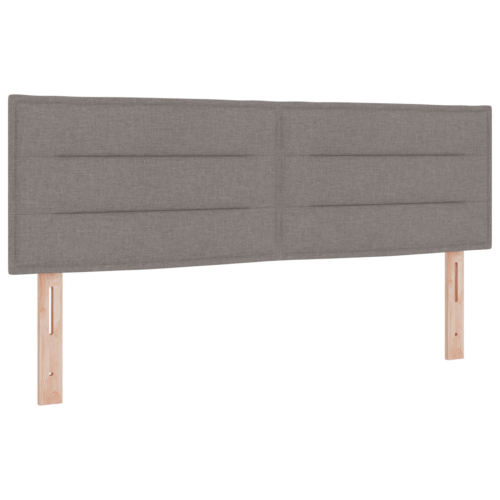 Box Spring Bed with Mattress Taupe 140x200 cm Fabric - Image 6