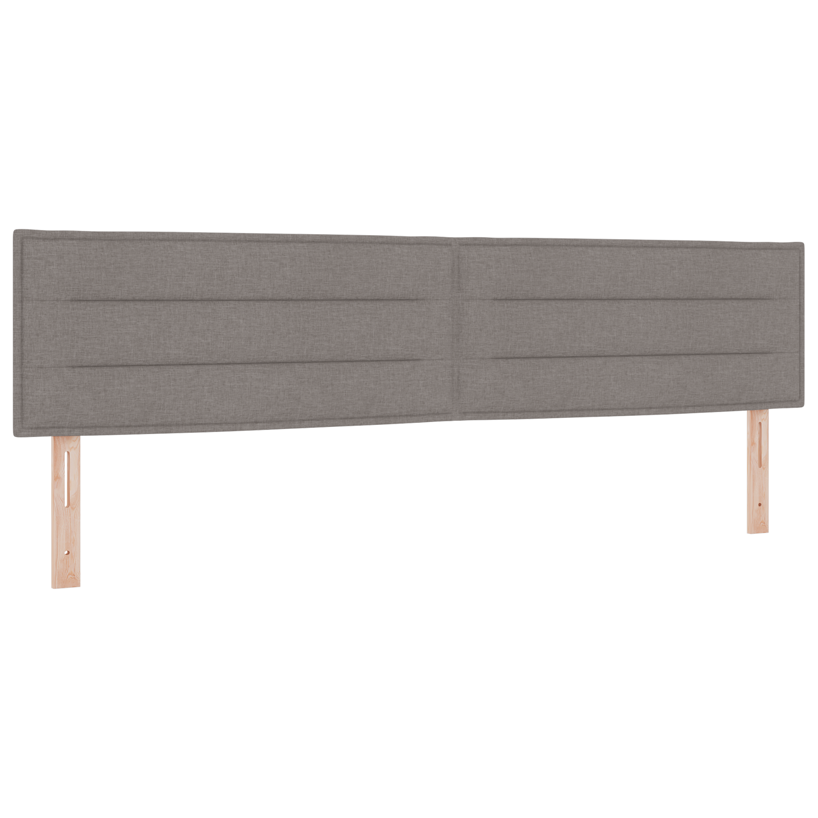 Box Spring Bed with Mattress Taupe 200x200 cm Fabric - Image 5