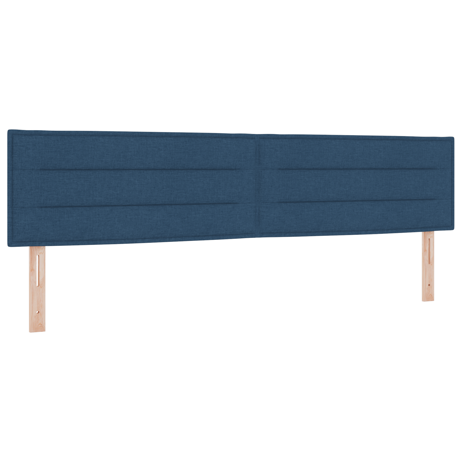 Thumbnail - vidaXL Boxspringbett mit Matratze in Blau, 200 x 200 cm, Stoff