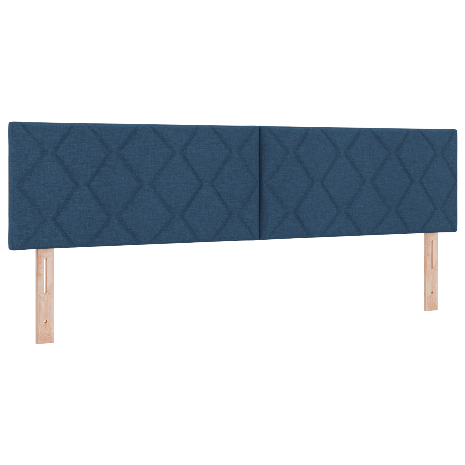 Box Spring Bed with Mattress Blue 180x200 cm Fabric - Image 6