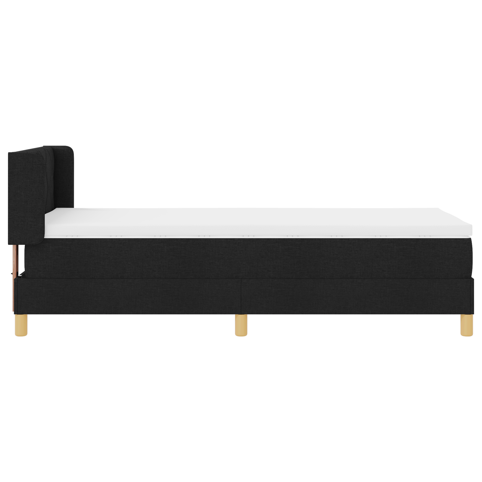 Bočioji lova su čiužiniu juoda 90x200 cm - Image 9