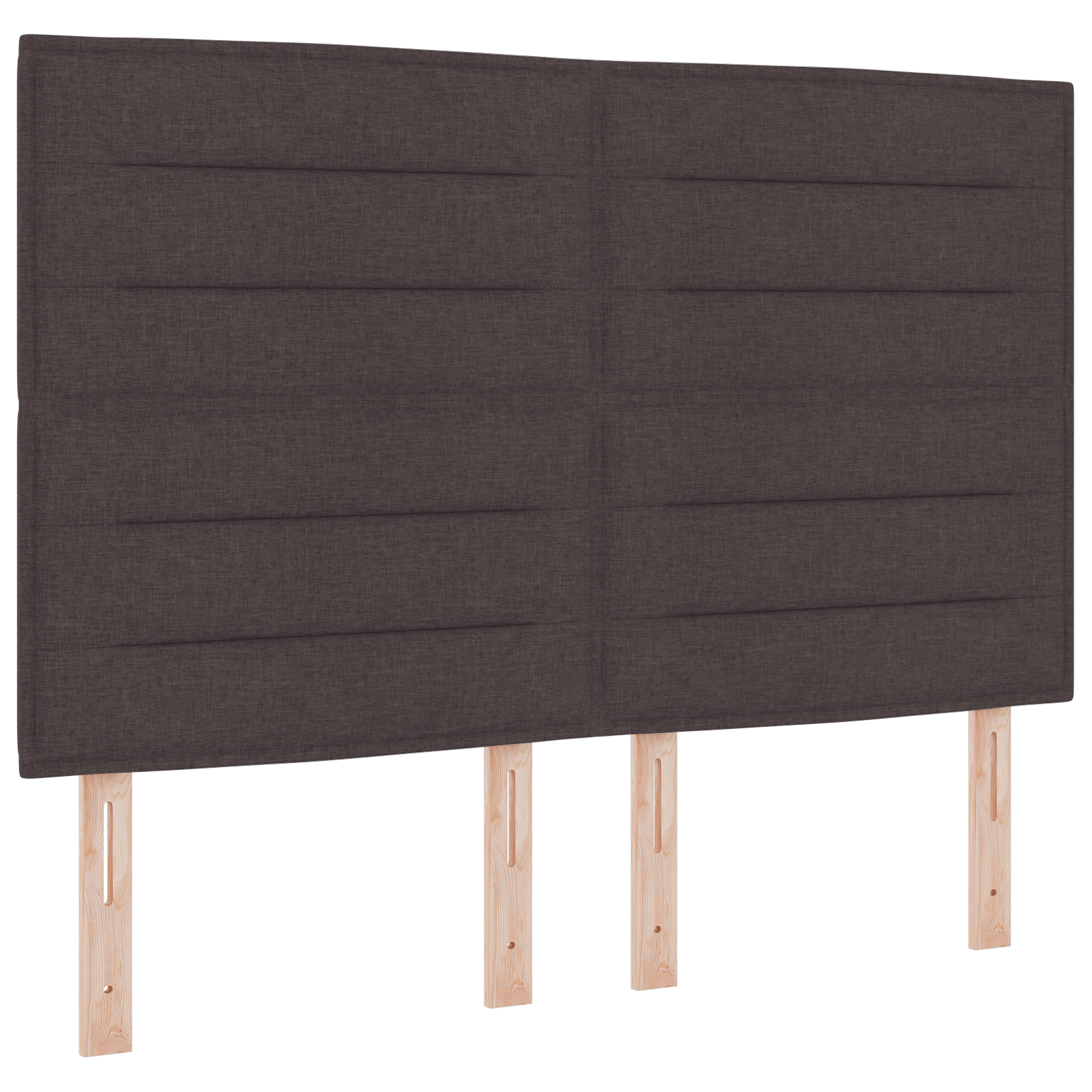 Vidaxl Boxspringbett Mit Matratze In Dunkelbraun, 140 X 190 Cm, Aus Stoff vidaXL - Bild 8 von 13