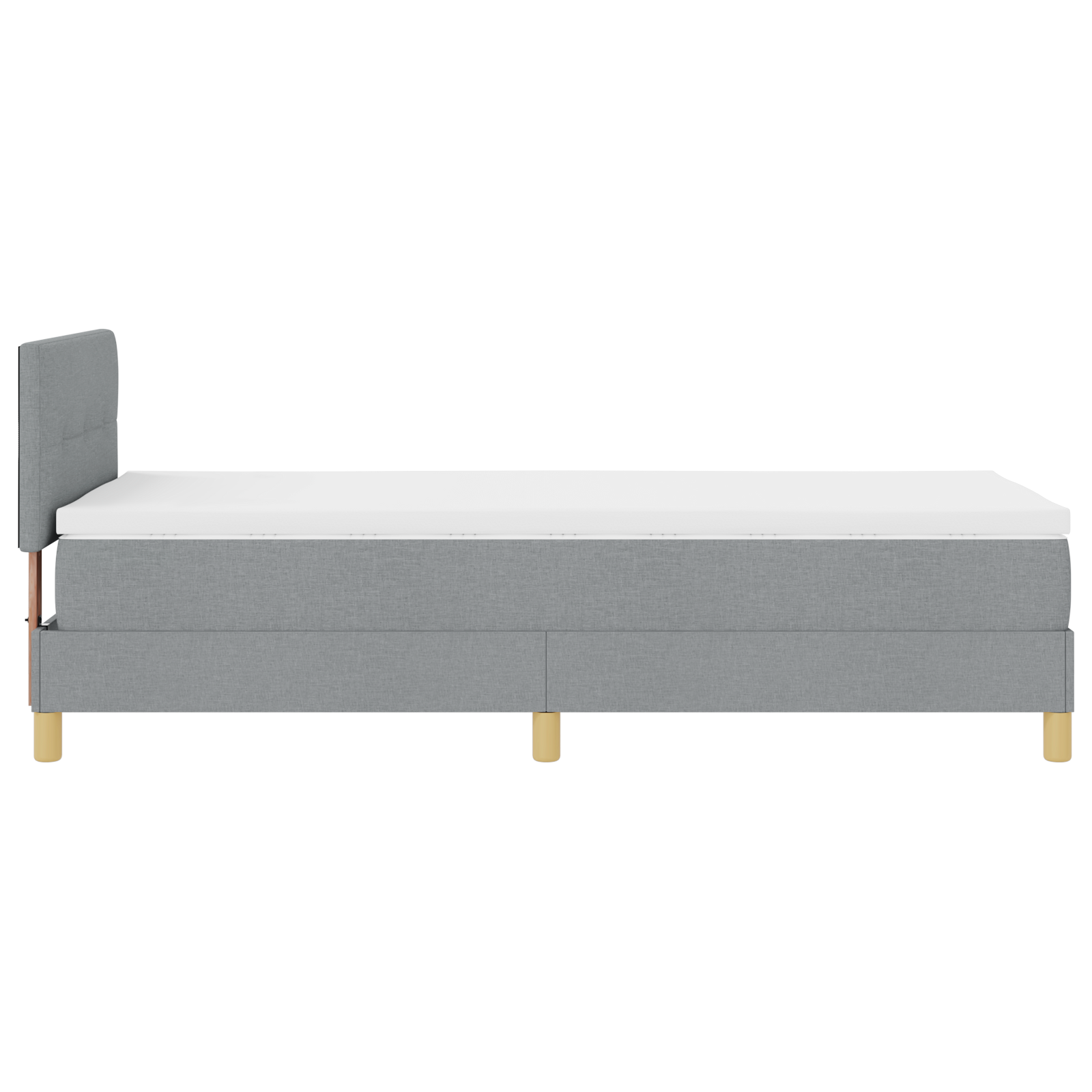 Boxspringbett Matratze LED Bett Bettgestell Polsterbett Lattenrost Stoff vidaXL - Bild 69 von 96