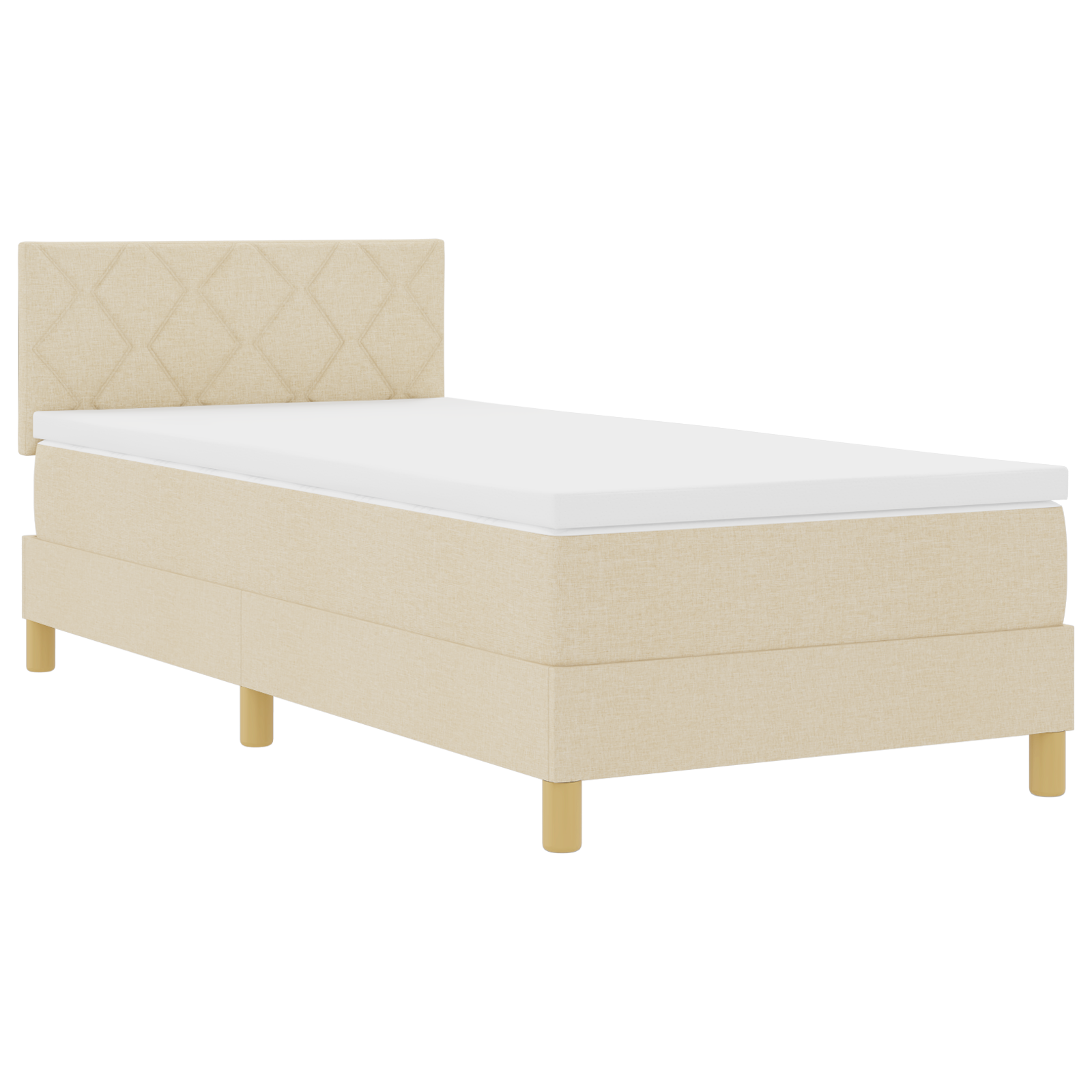 Boxspringbett Matratze LED Bett Bettgestell Polsterbett Lattenrost Stoff vidaXL - Bild 26 von 96