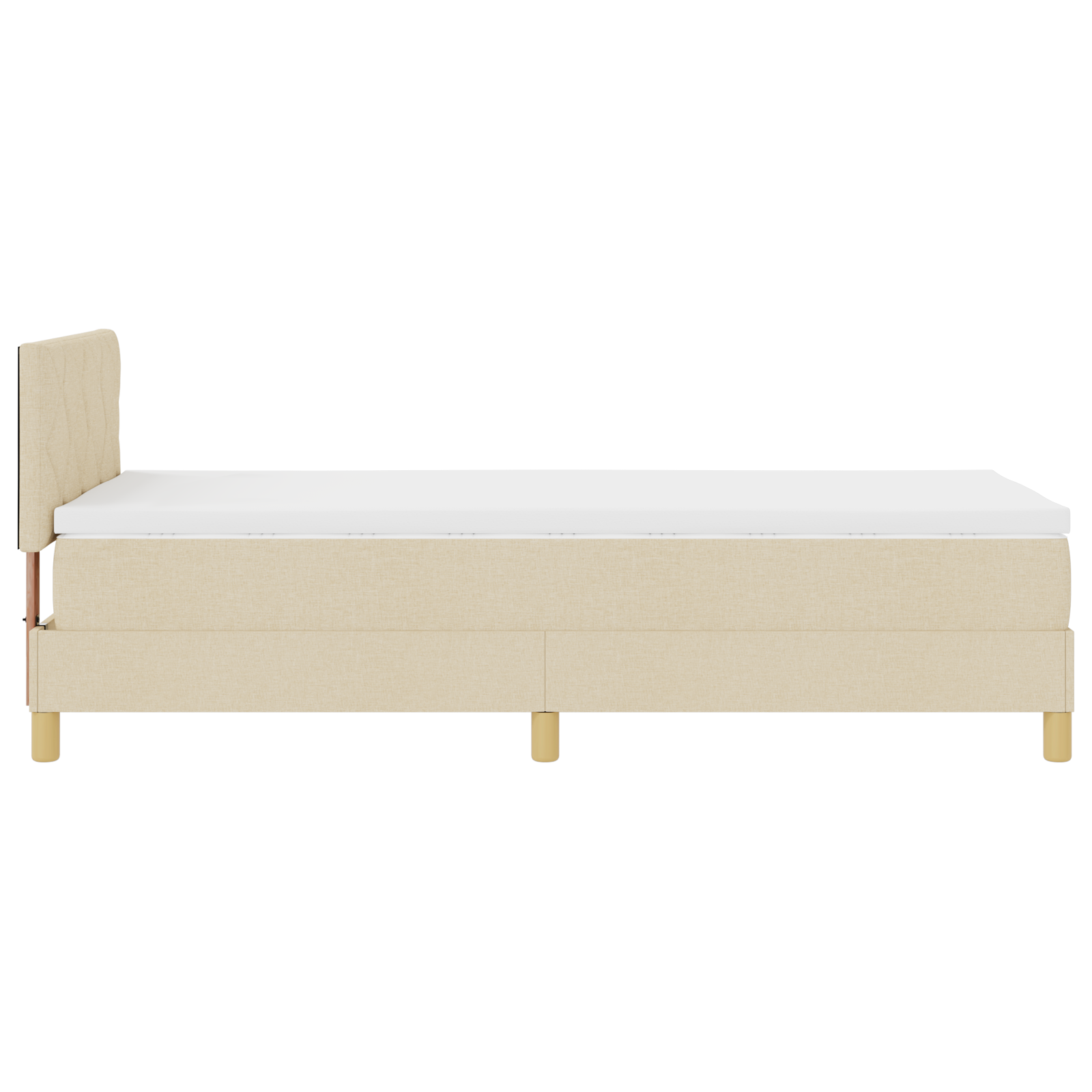 Boxspringbett Matratze LED Bett Bettgestell Polsterbett Lattenrost Stoff vidaXL - Bild 33 von 96
