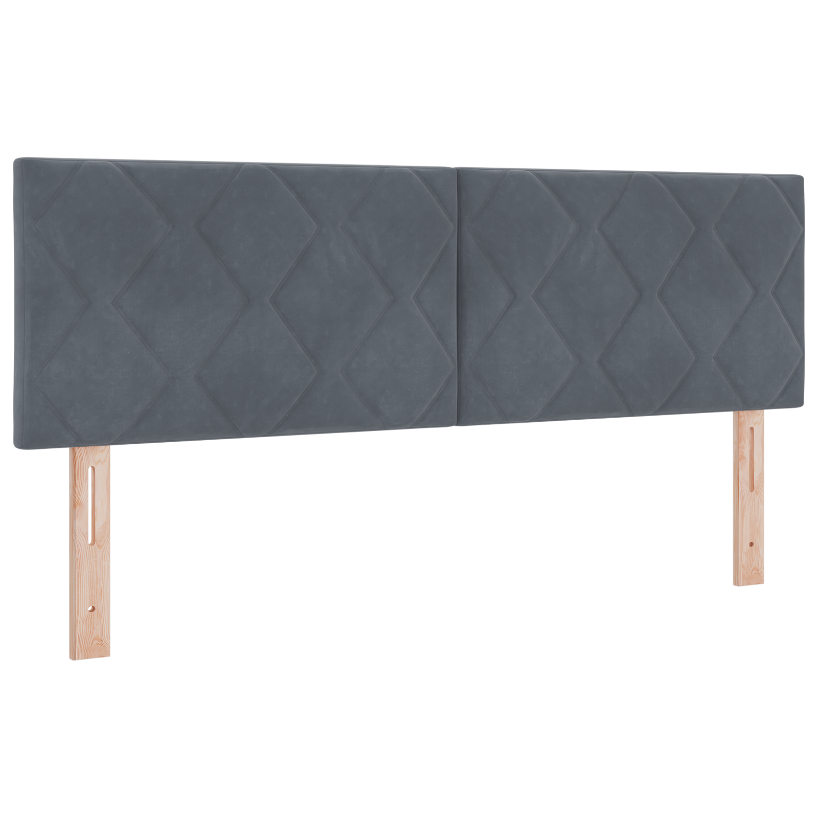 Lovos pagrindas su čiužiniu ir LED tamsiai pilkas 160x200 cm aksomas - Image 7