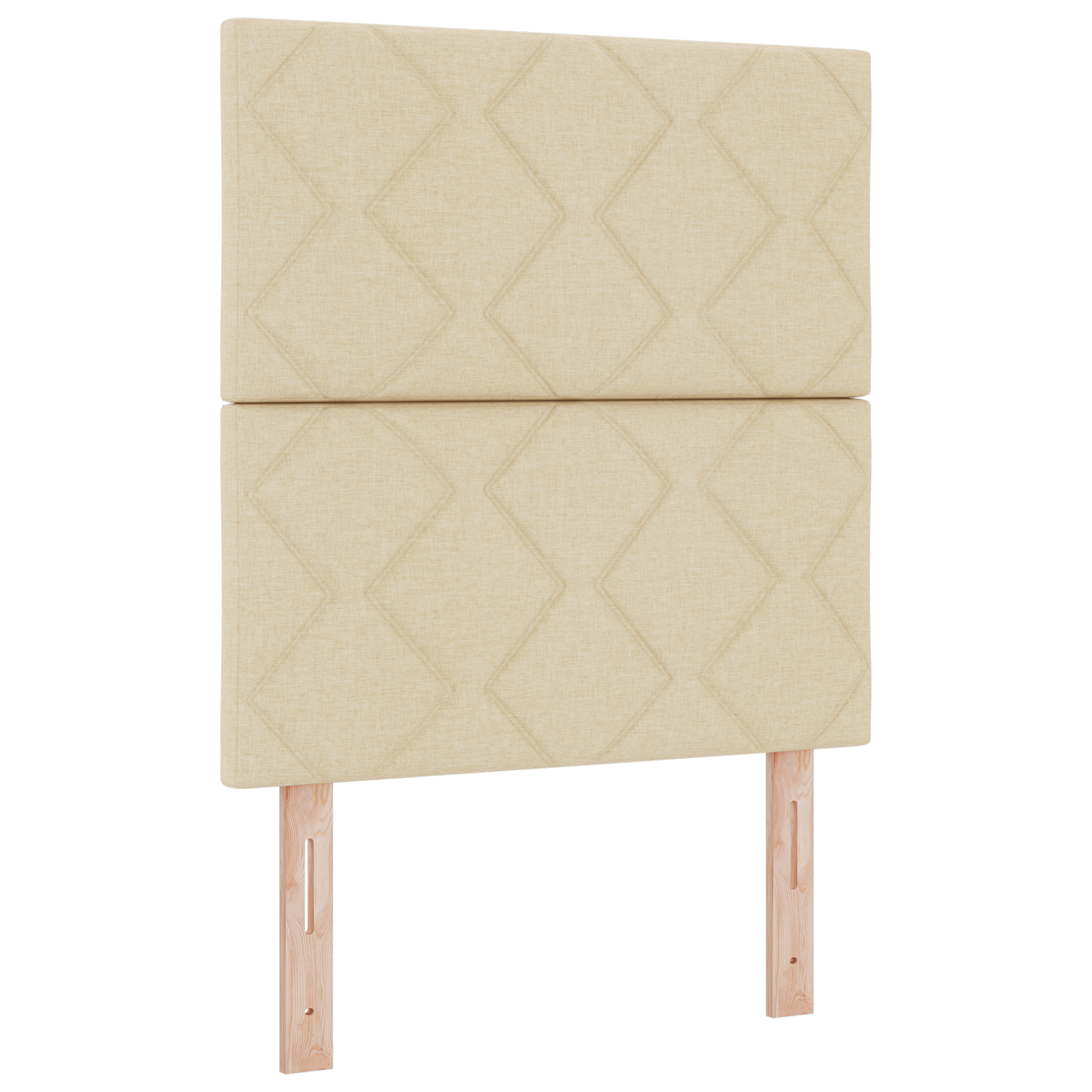 Thumbnail - vidaXL Boxspringbett mit Matratze und LED in Creme, 80x200 cm, Stoff