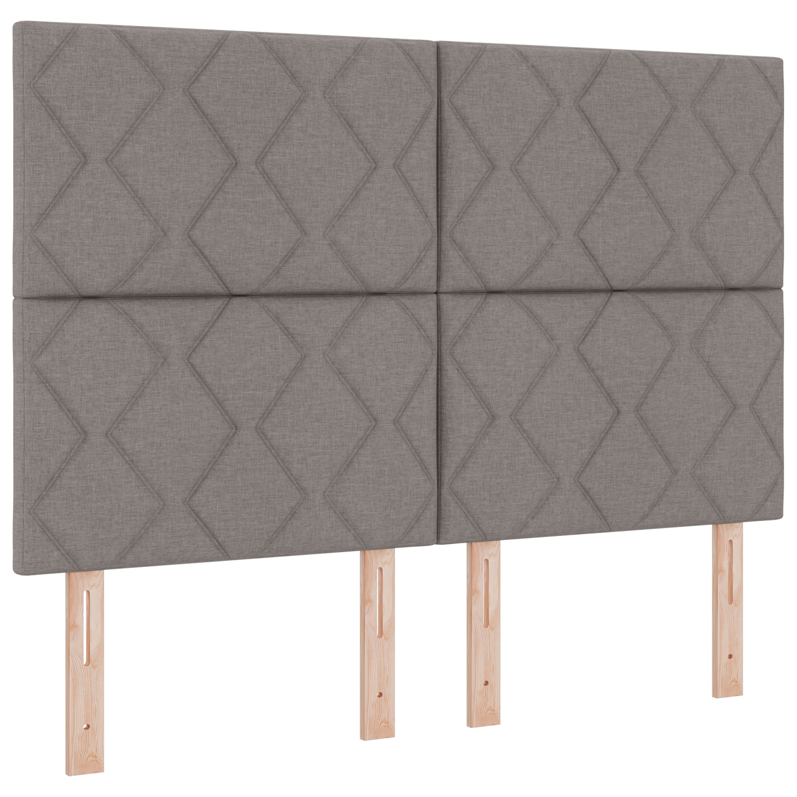 Thumbnail - vidaXL Boxspringbett mit Matratze und LED - Taupe 160 x 200 cm