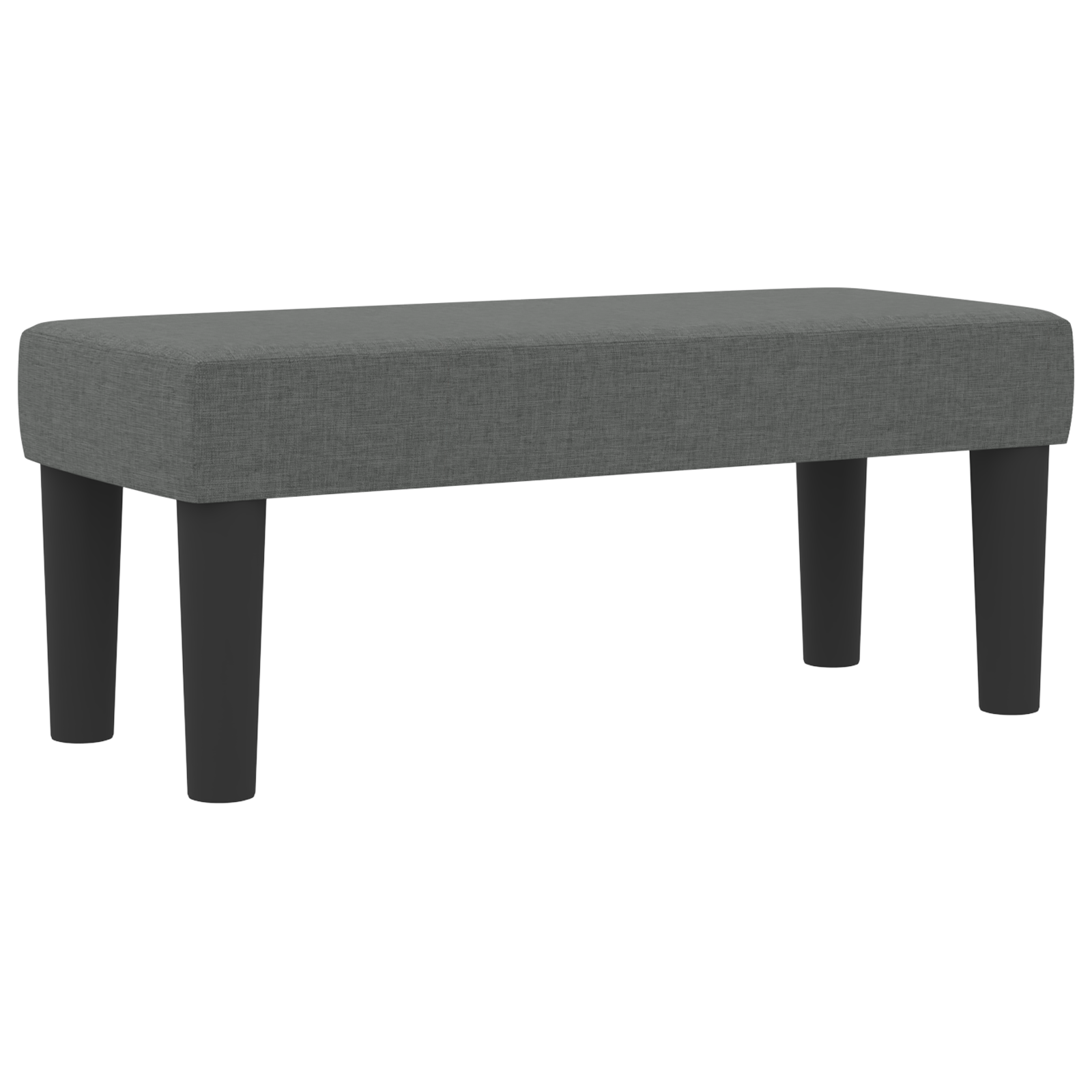 Dėžinė lova su čiužiniu ir suoleliu Tamsiai pilkas 90x200 cm Audinys - Image 6