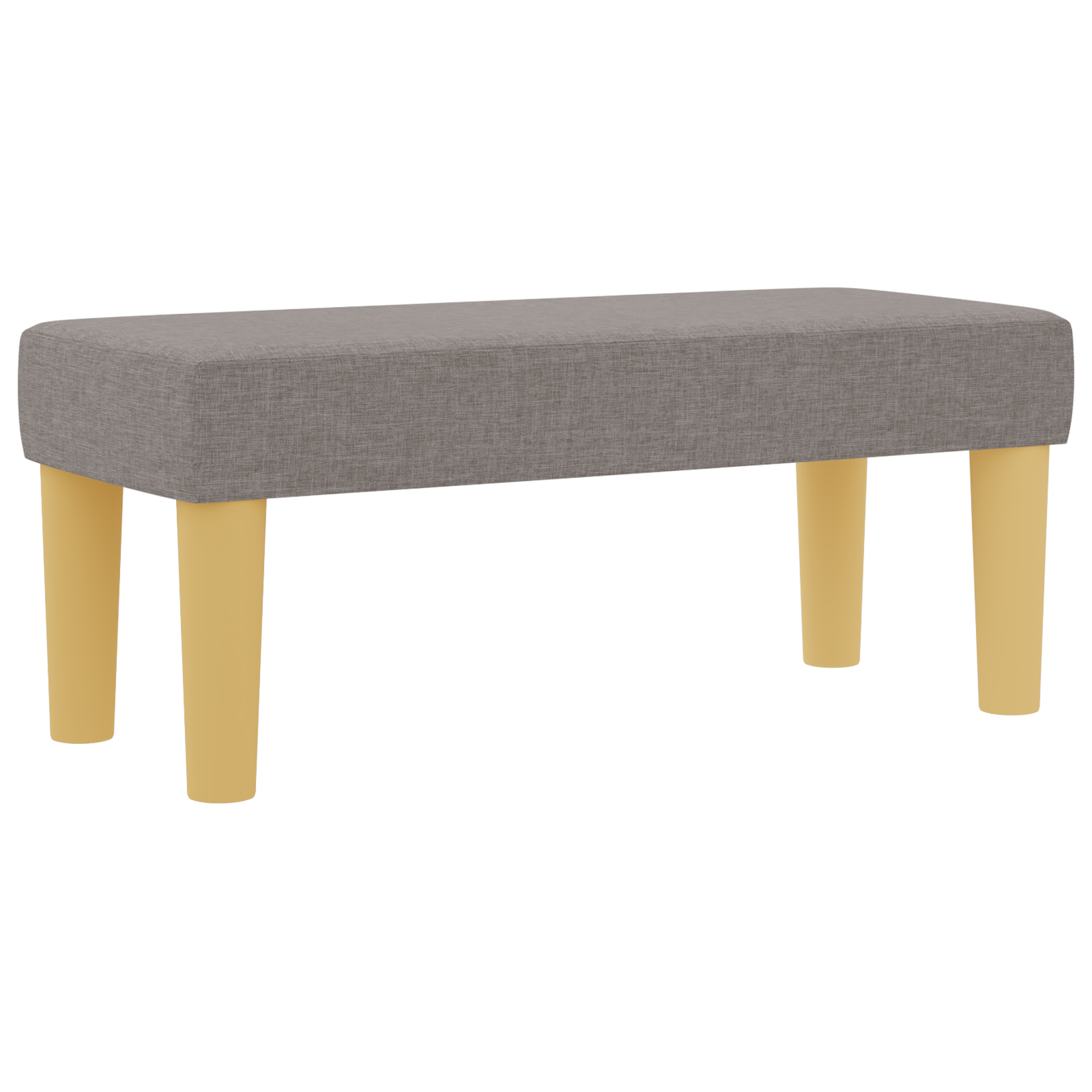 Box Spring Bed with Mattress & Bench Taupe 80x200 cm Fabric - Image 6