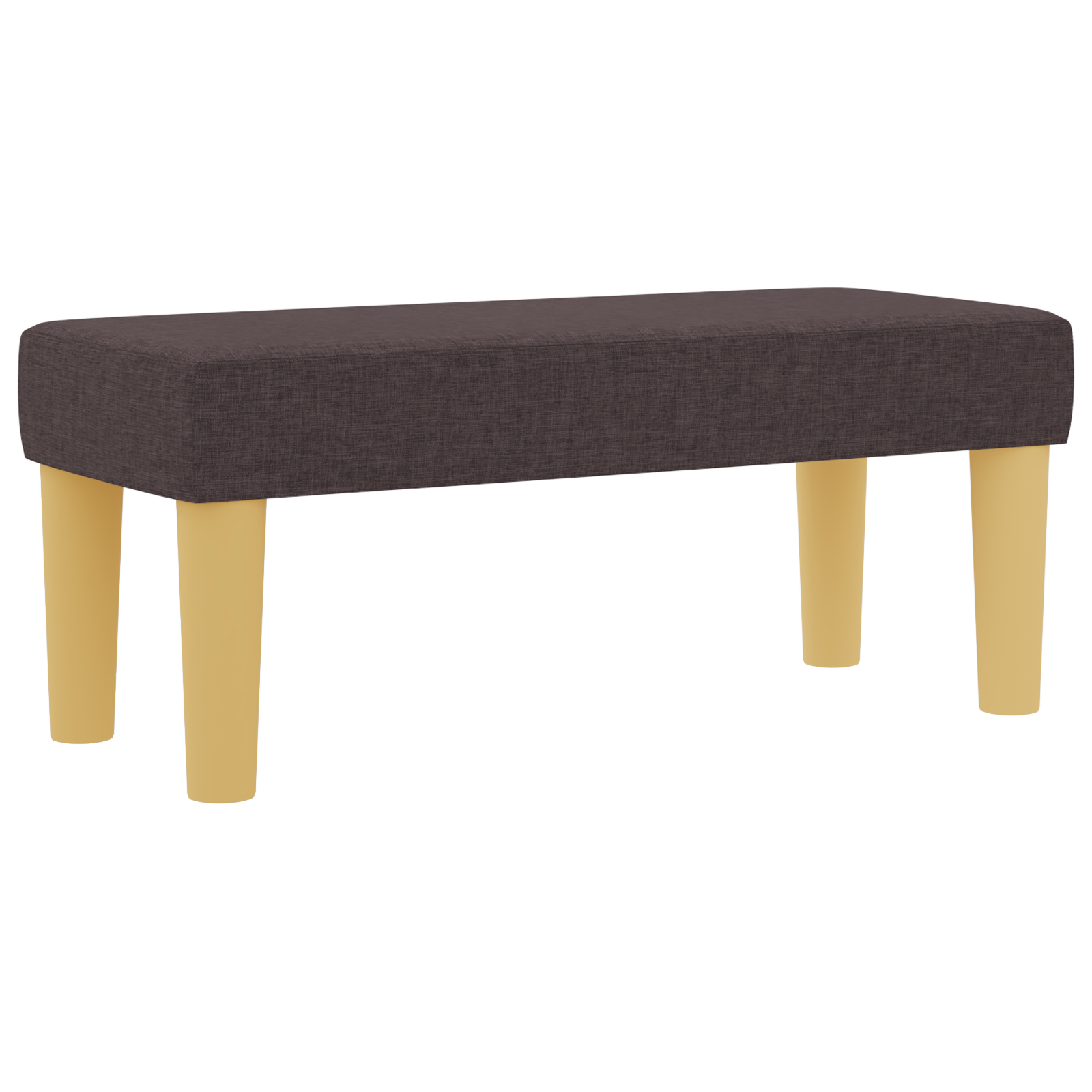 Lova su čiužiniu ir suoleliu, tamsiai ruda, 100x200 cm, audinys - Image 7