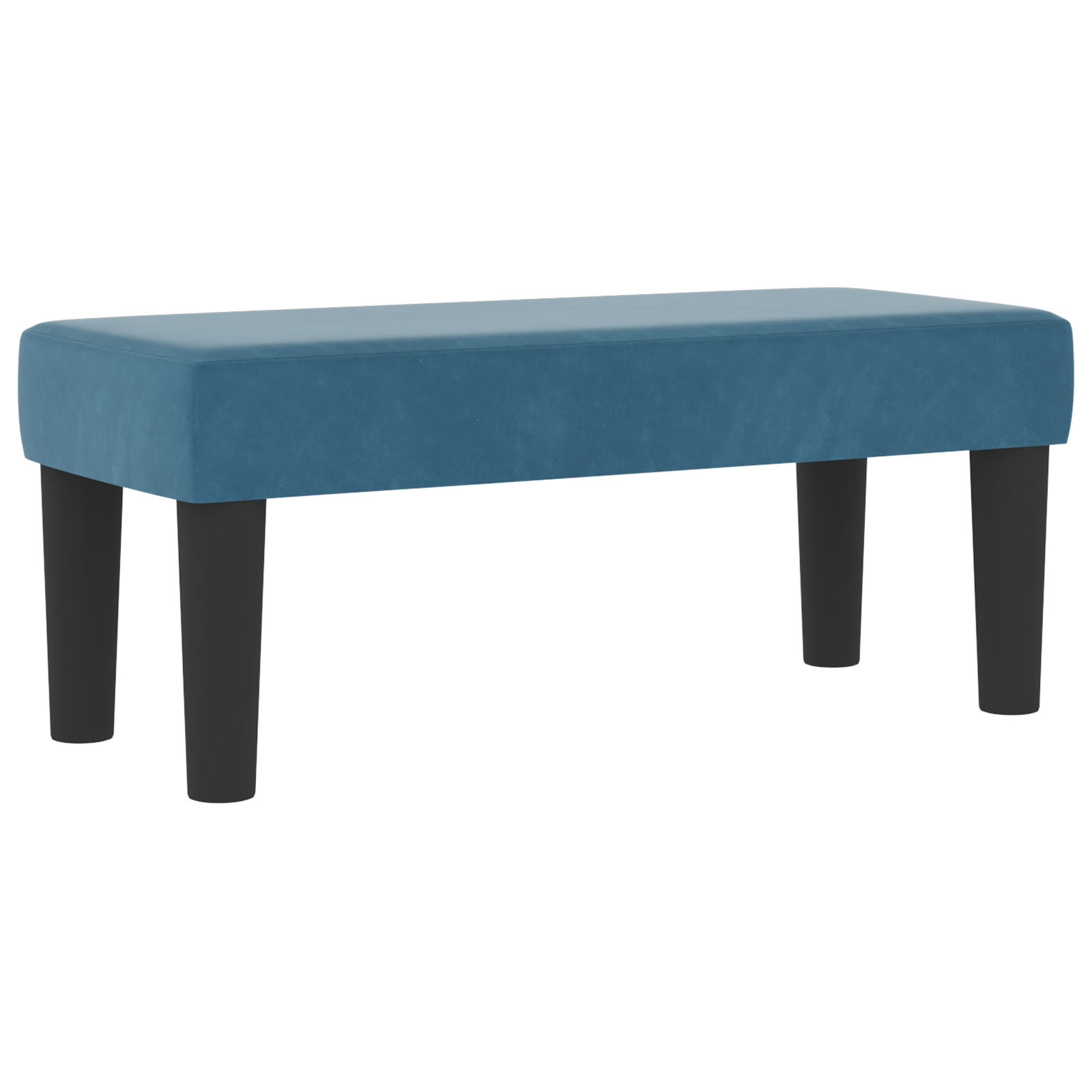 Krašto čiužinys su čiužiniu ir suolu tamsiai mėlynas 100x200 cm aksomas - Image 6