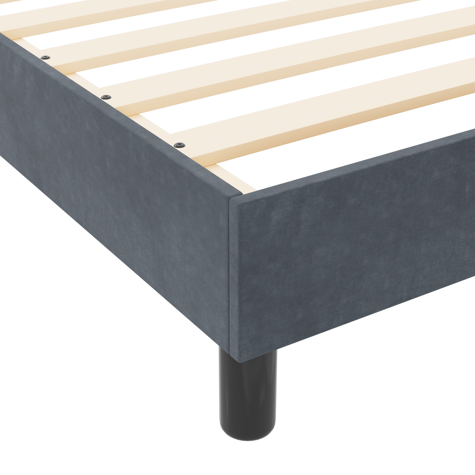 Bed Frame Dark Grey 80x200 cm Velvet - Image 11