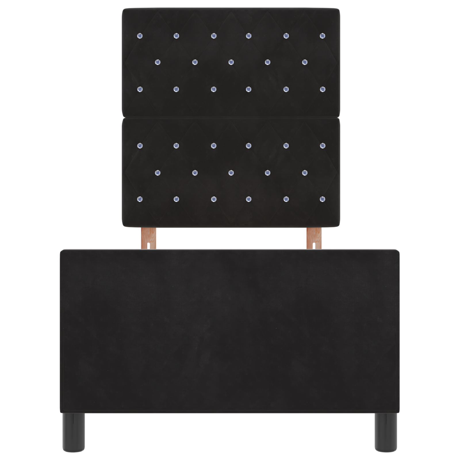 Lovos rėmas Juodas 80x200 cm Aksomas - Image 8