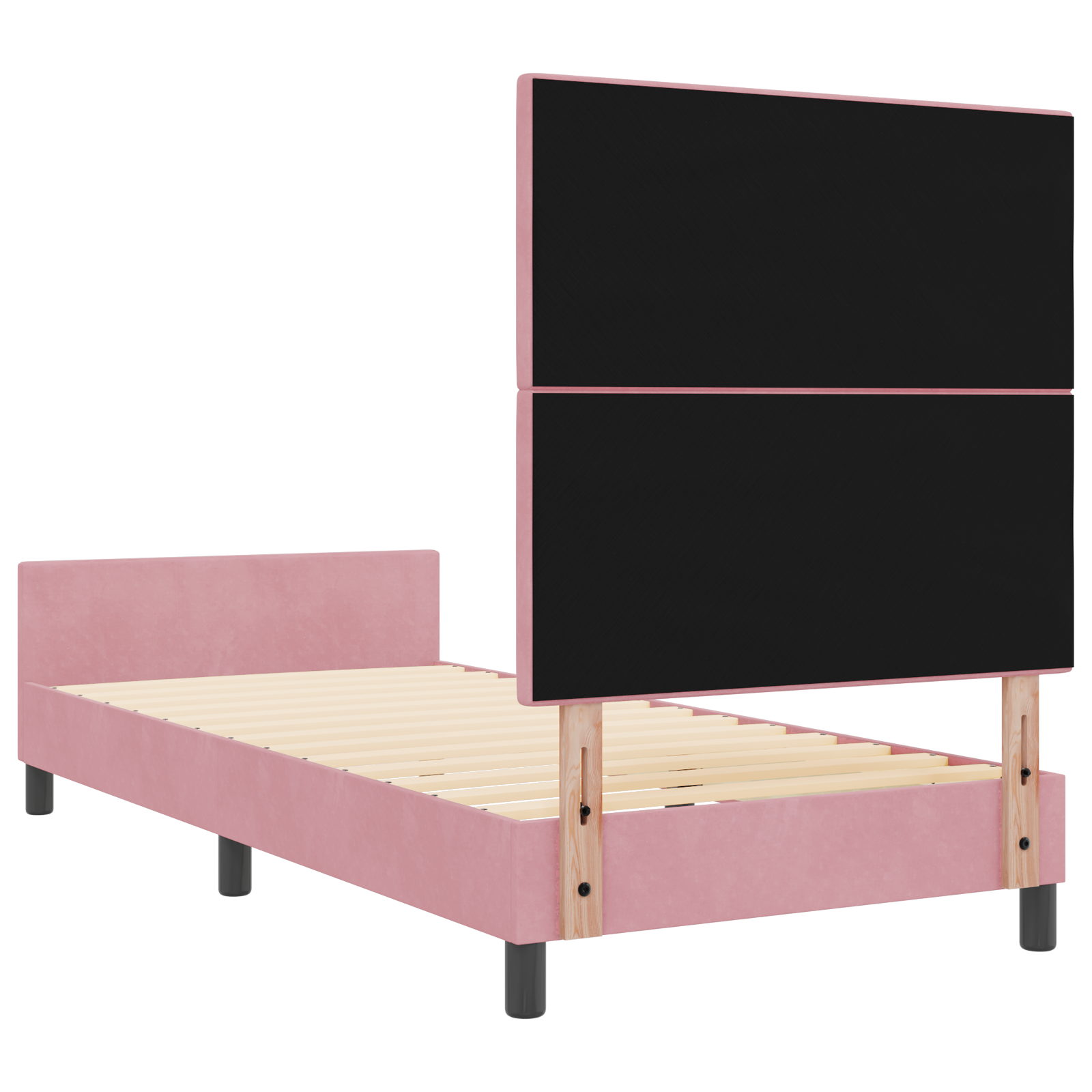 Lovos Rėmas Rožinė 90x200 cm Aksomas - Image 10