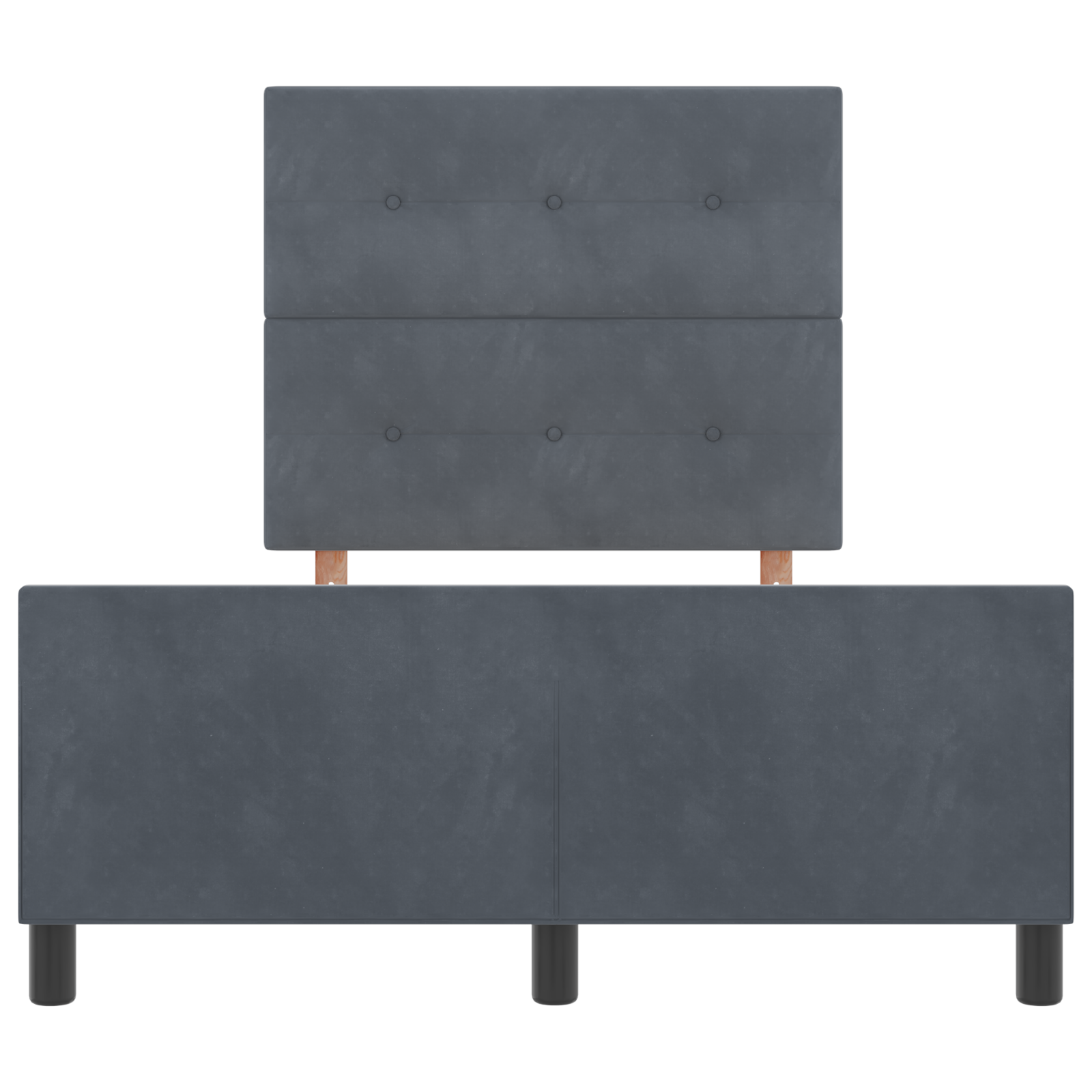 Bed Frame Dark Grey 120x200 cm Velvet - Image 8