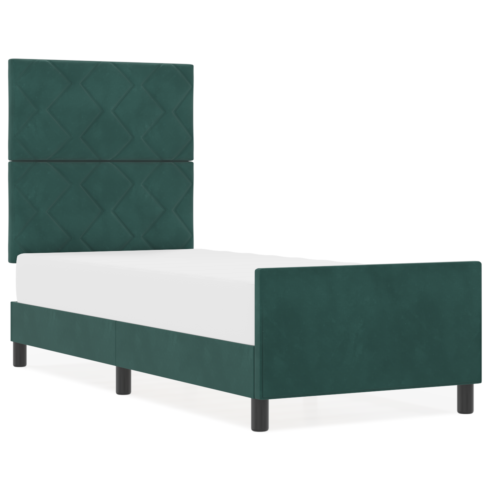 Bed Frame Dark Green 80x200 cm Velvet - Image 4