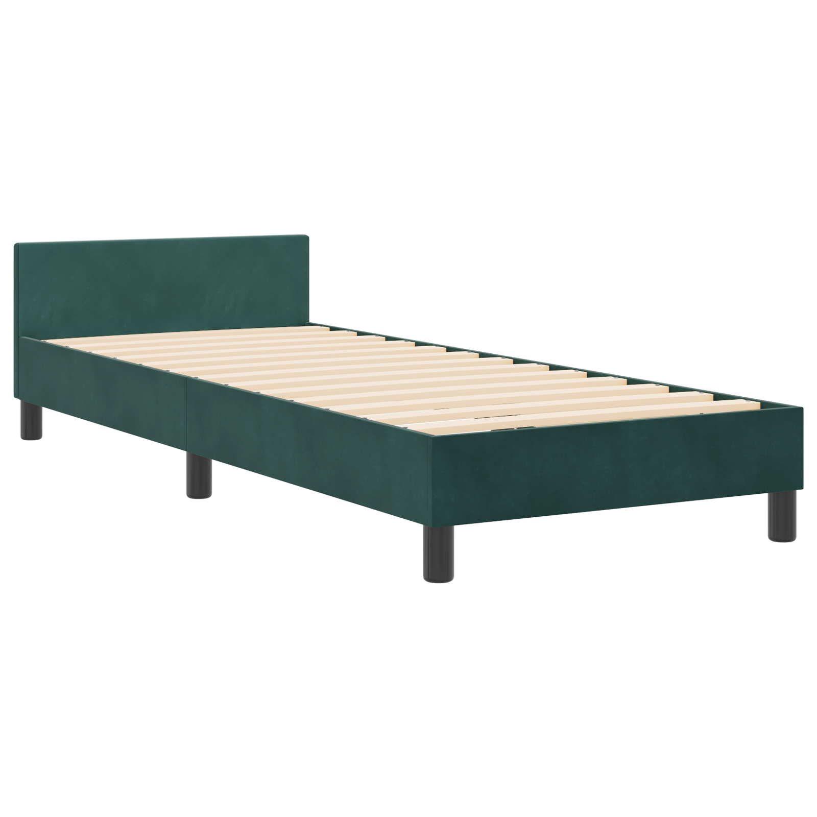 Bed Frame Dark Green 80x200 cm Velvet - Image 3