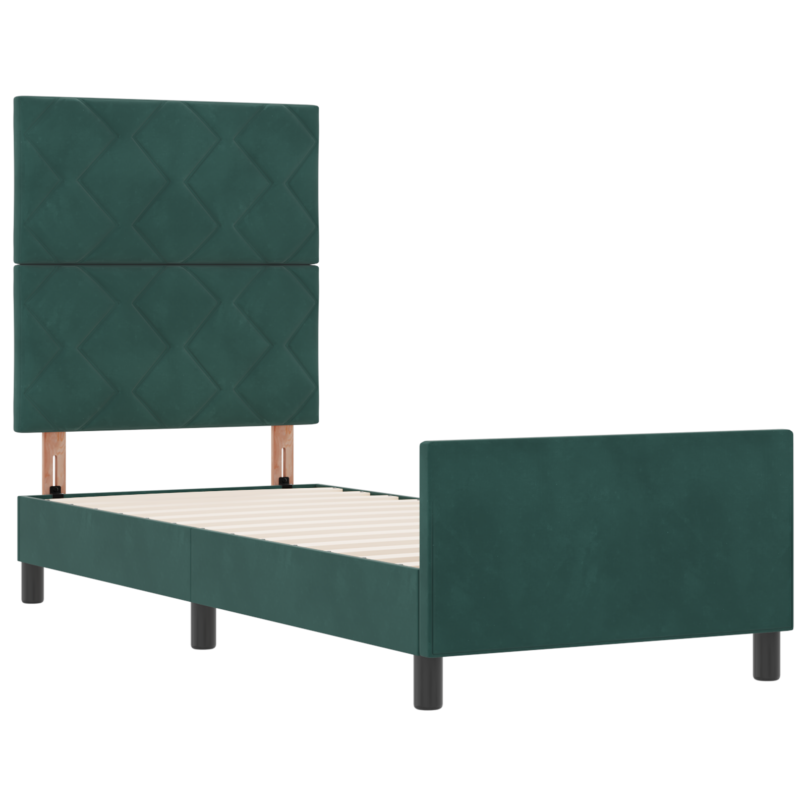 Bed Frame Dark Green 80x200 cm Velvet - Image 6