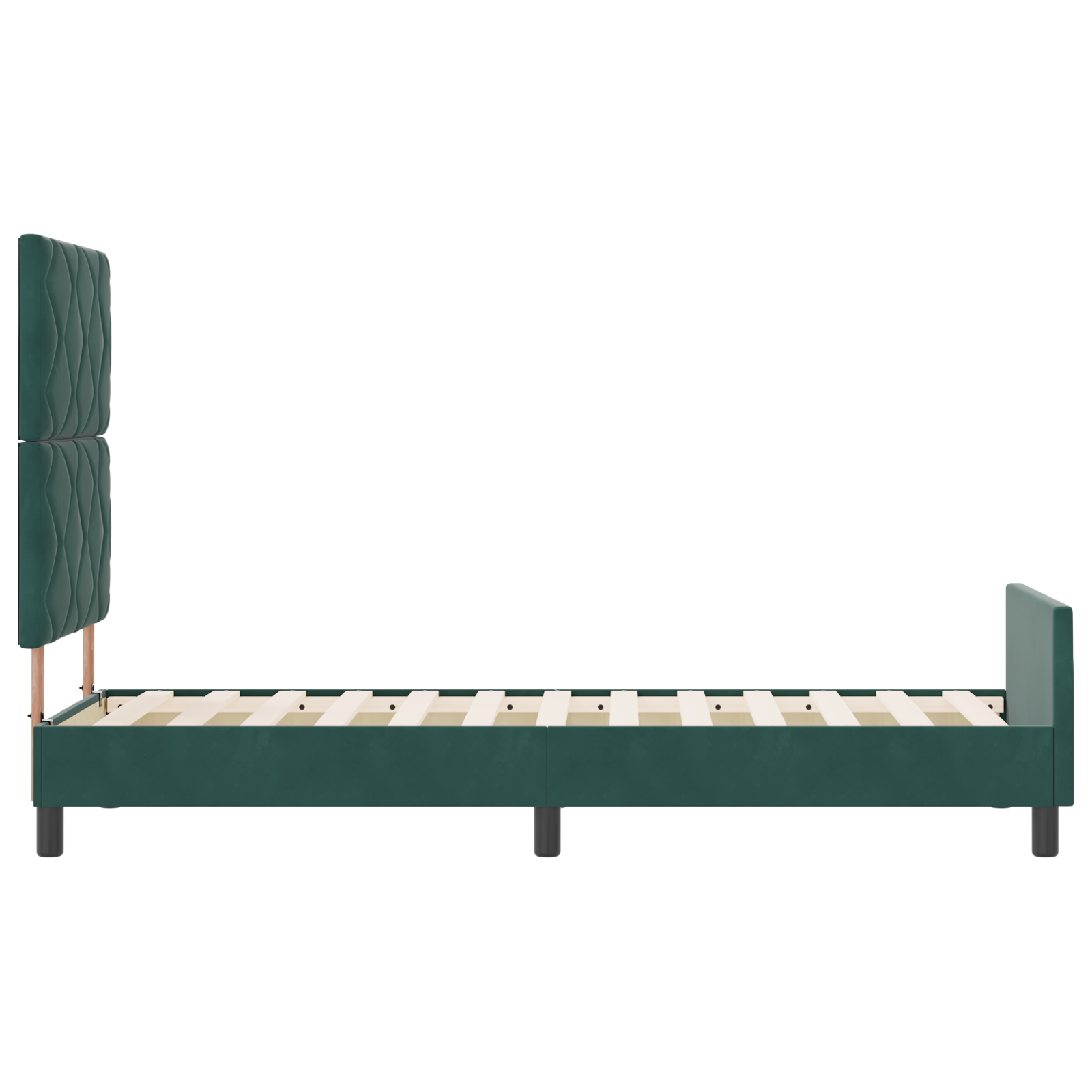 Bed Frame Dark Green 80x200 cm Velvet - Image 9