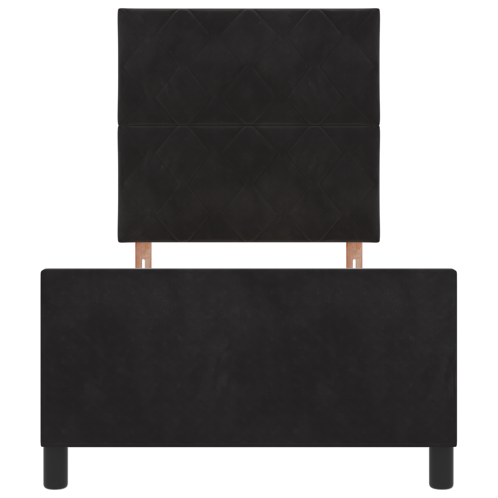 Lovos rėmas Juodas 90x200 cm Aksomas - Image 8