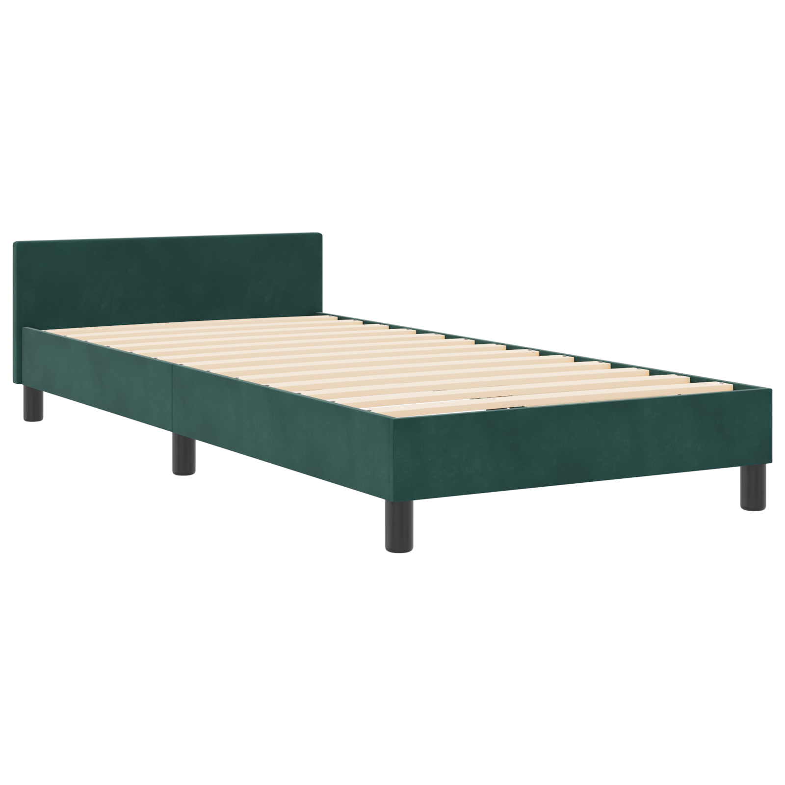 Bed Frame Dark Green 90x200 cm Velvet - Image 3