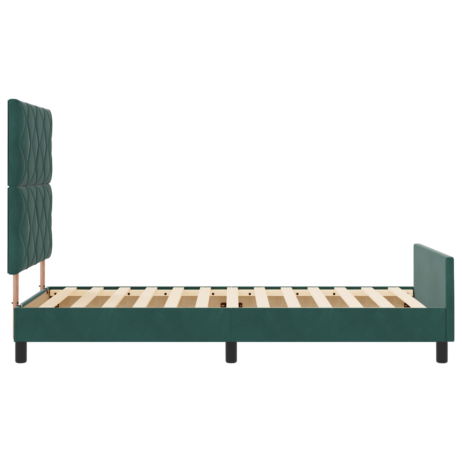 Bed Frame Dark Green 90x200 cm Velvet - Image 9